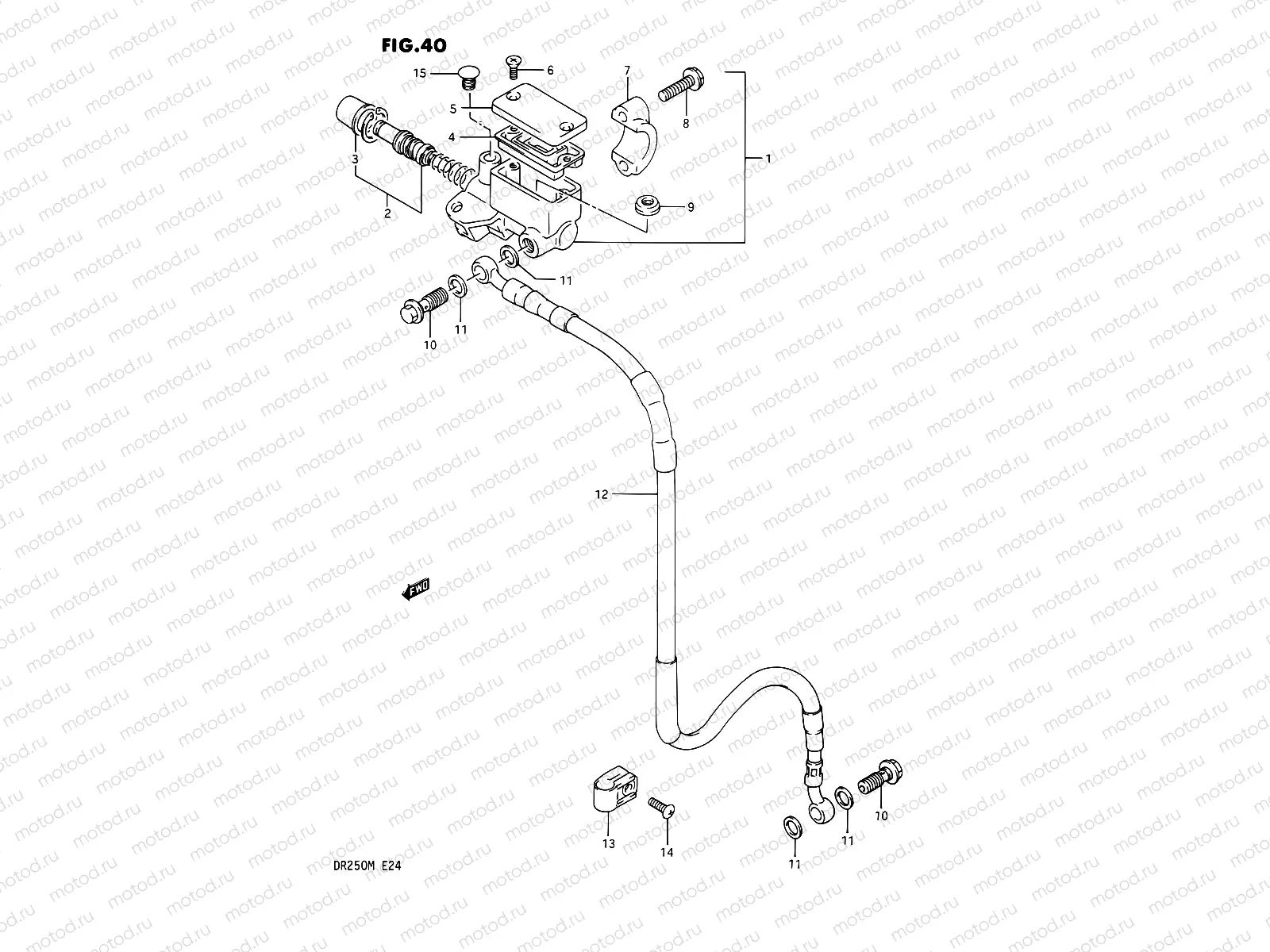 40 - FRONT MASTER CYLINDER