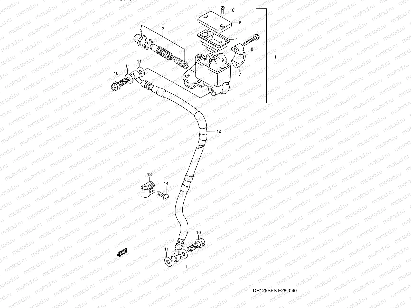 40 - FRONT MASTER CYLINDER