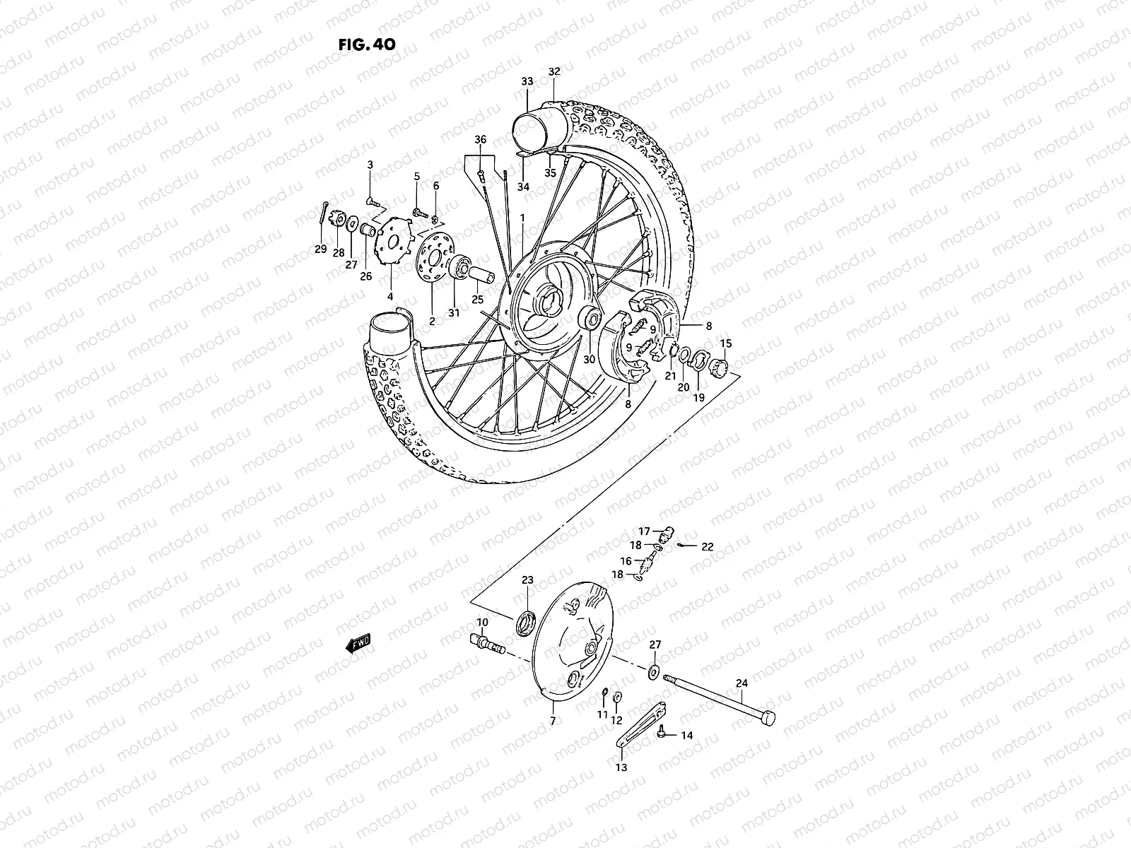 40 - FRONT WHEEL