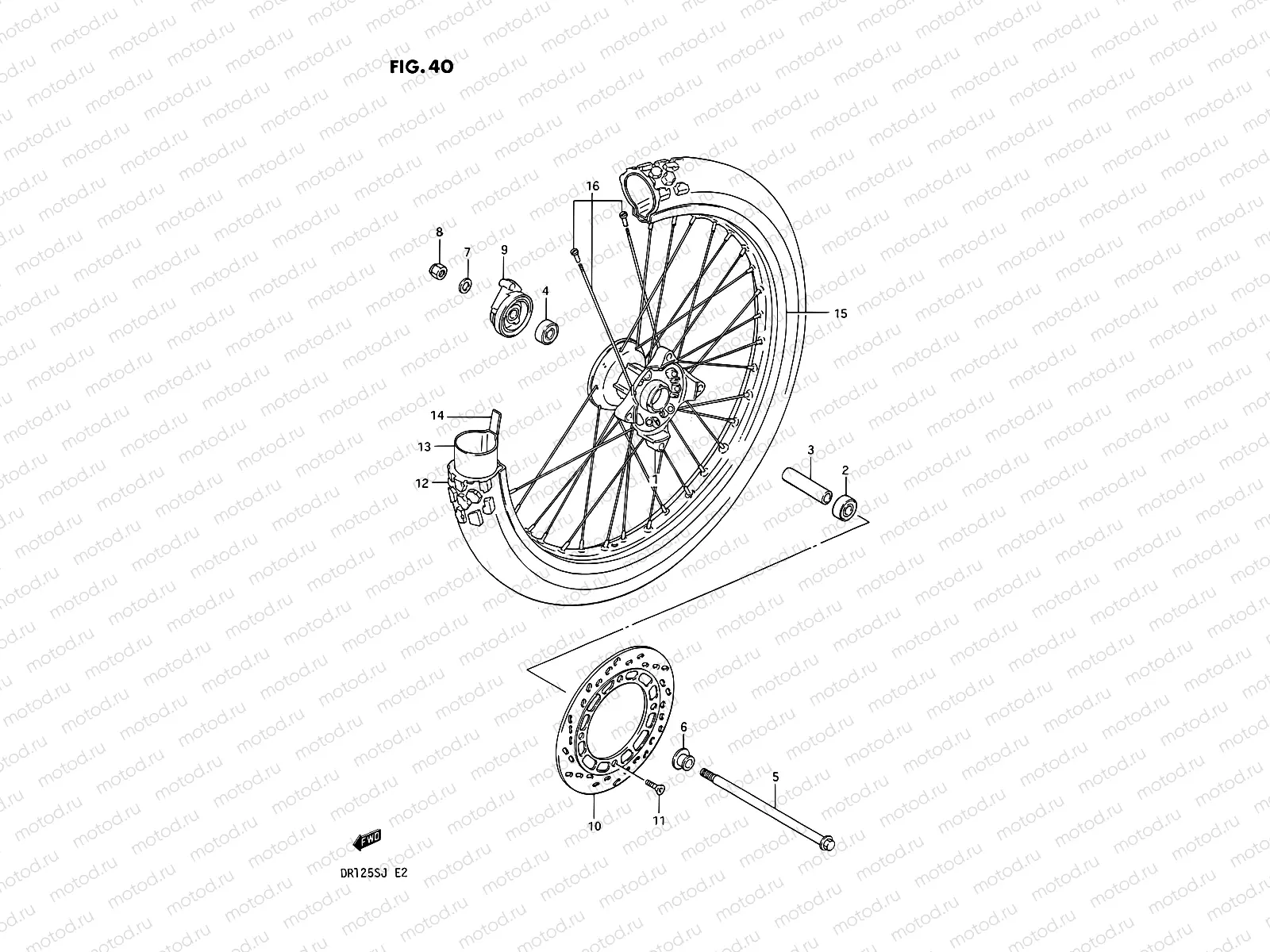 40 - FRONT WHEEL