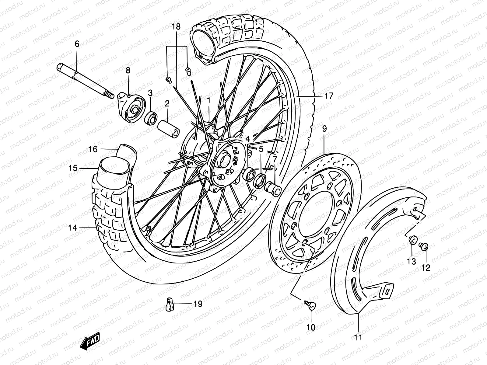 40 - FRONT WHEEL