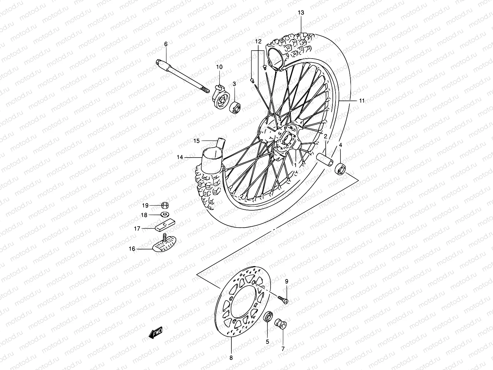 40 - FRONT WHEEL