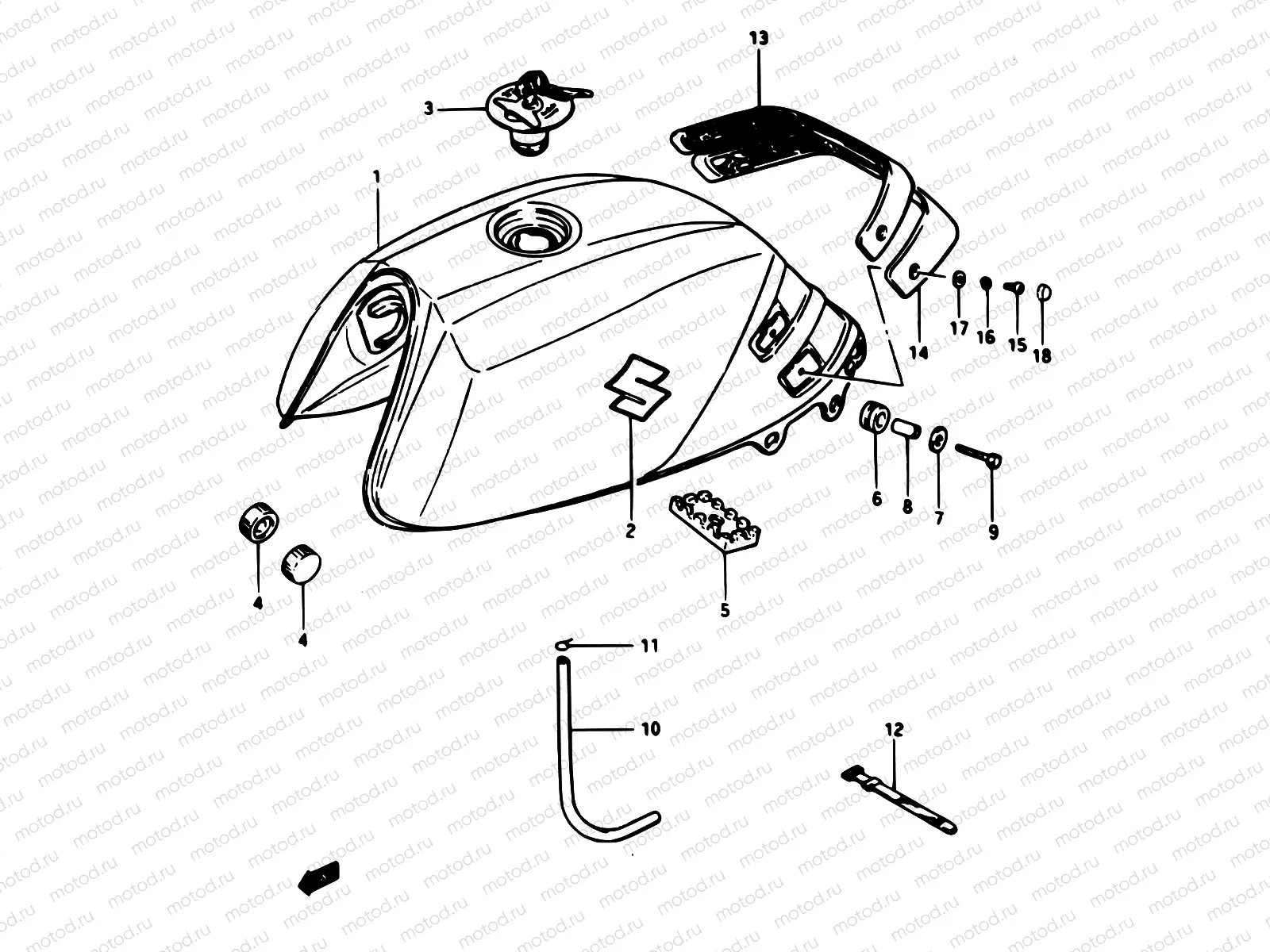 40 - FUEL TANK (GSX1100EFE E02)