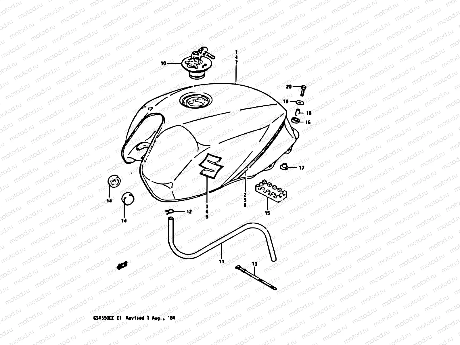 40 - FUEL TANK (GSX550ESE/EFE)