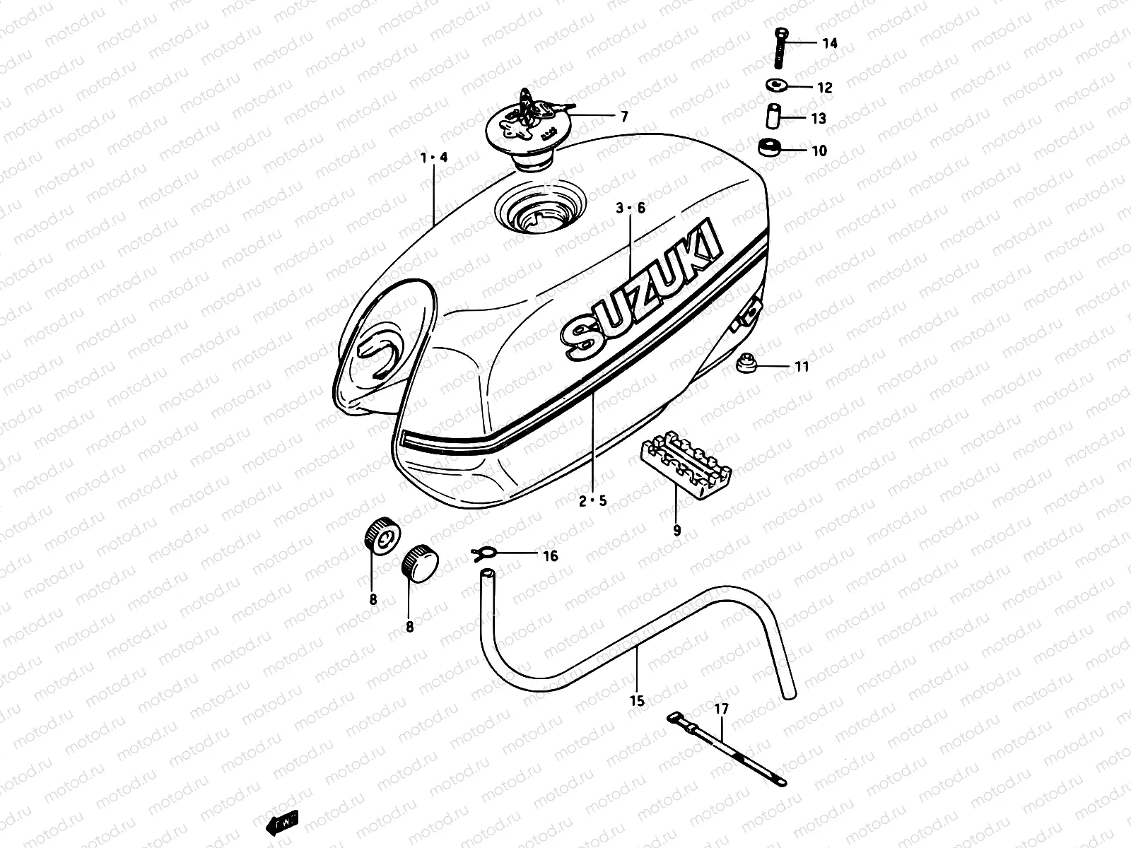 40 - FUEL TANK (GSX750ESE)