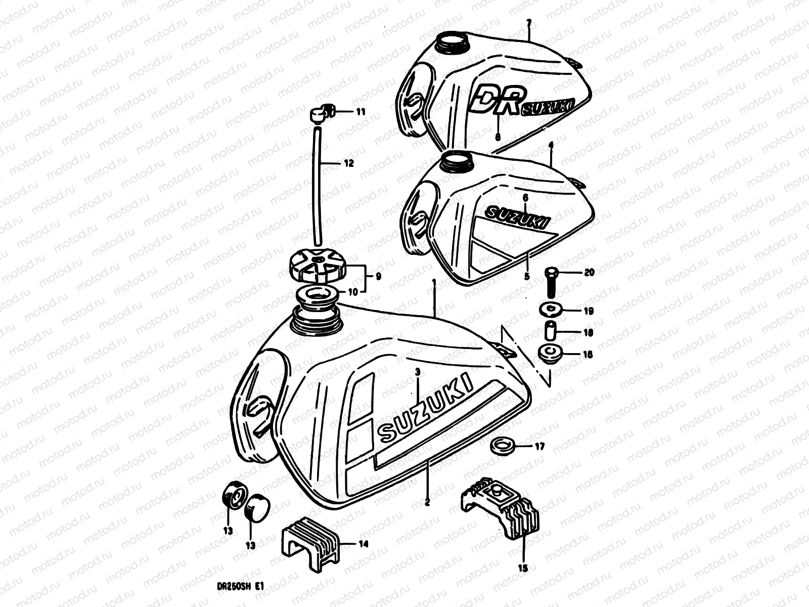 40 - FUEL TANK (MODEL F/G/H E04,E15,E18,E21,E22,E25,E39)