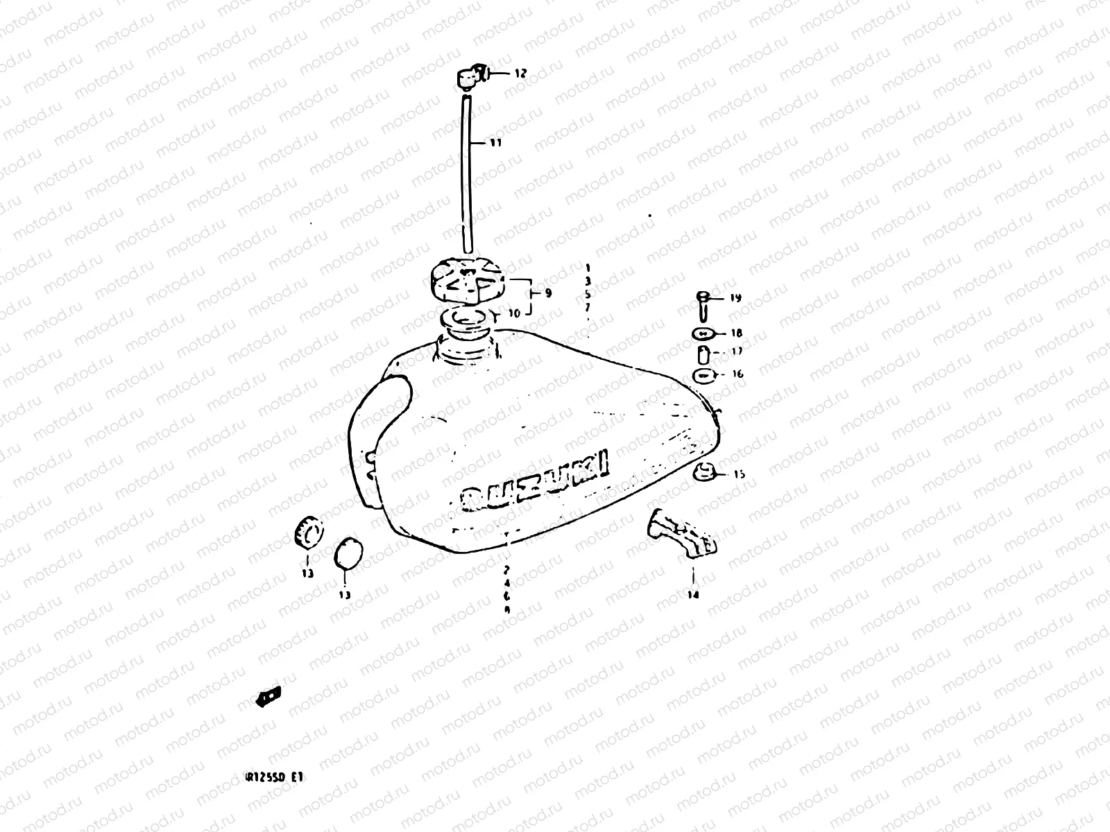 40 - FUEL TANK (MODEL Z.E02,E04,E15,E17,E18,E21,E22,E25,E26)