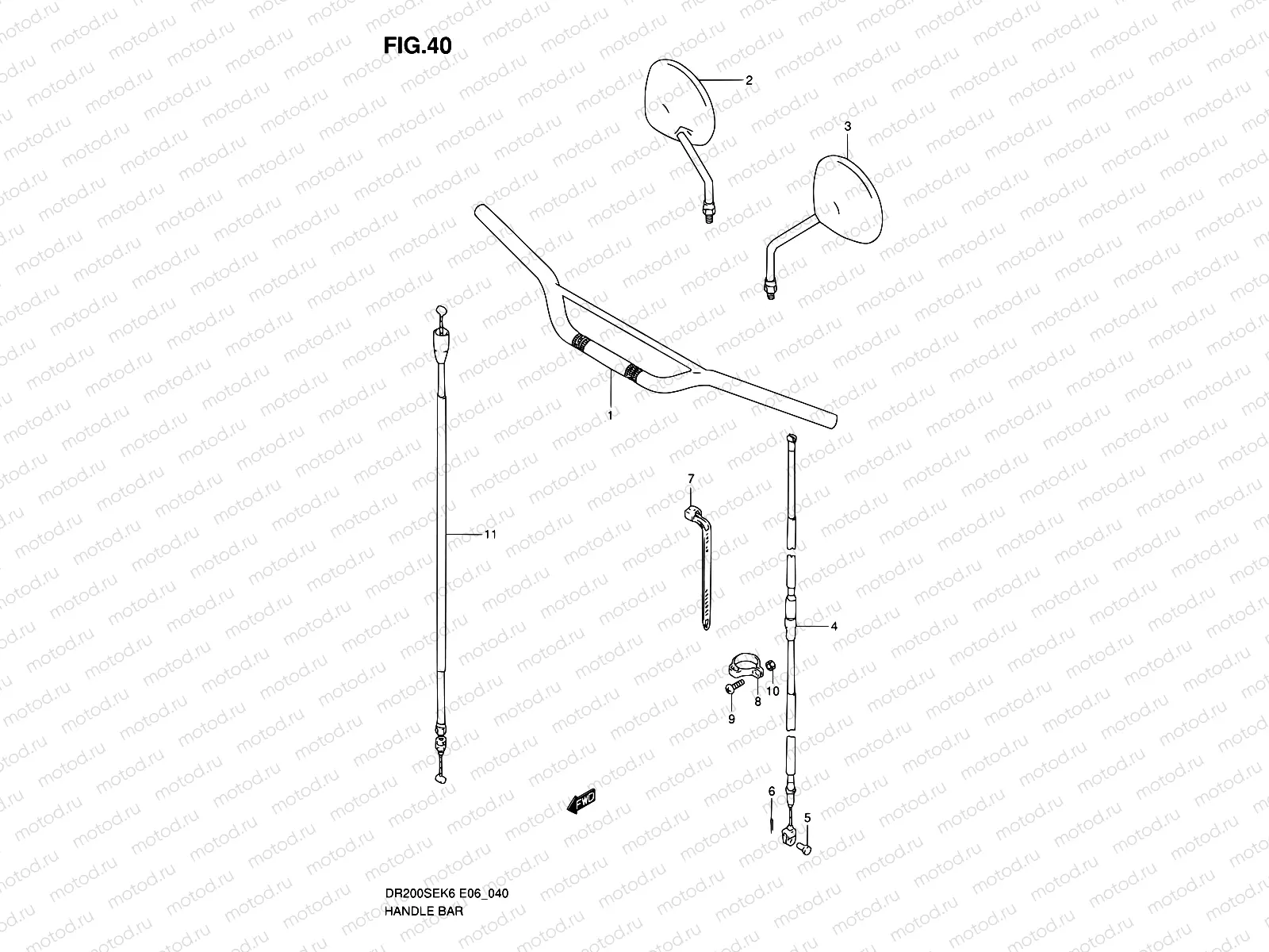 40 - HANDLE BAR (E06)