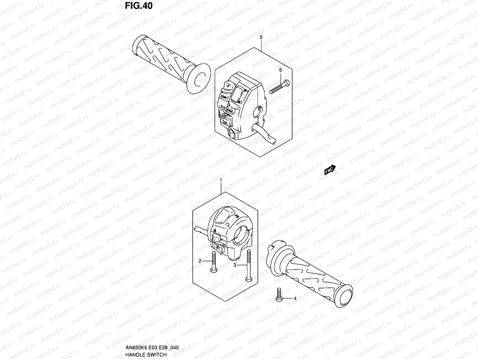 40 - HANDLE SWITCH (AN650K6/K7/K8/K9/L0)