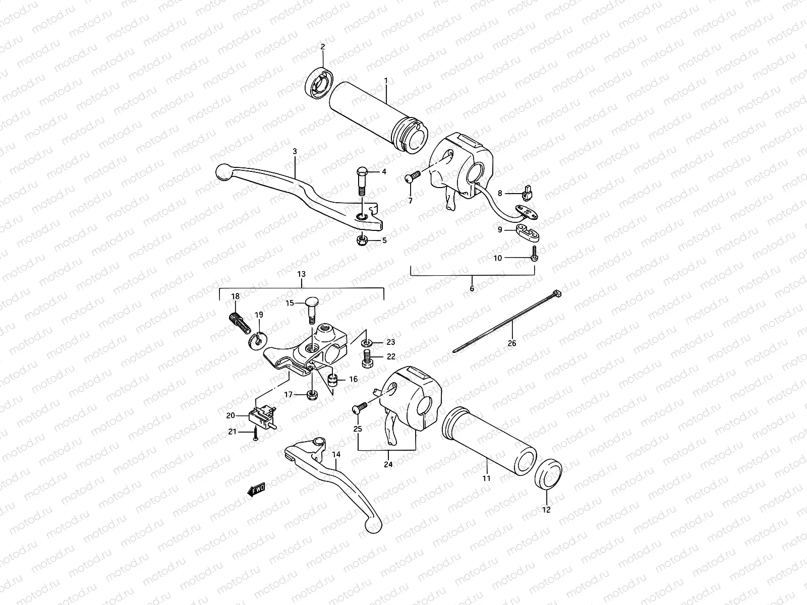 40 - HANDLE SWITCH (MODEL G/J)