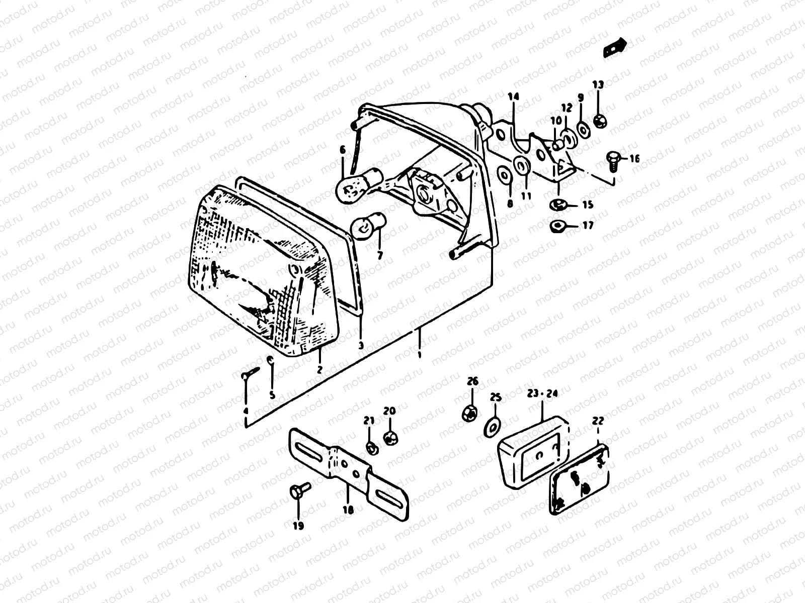 40 - REAR COMBINATION LAMP (E16, E18, E39)