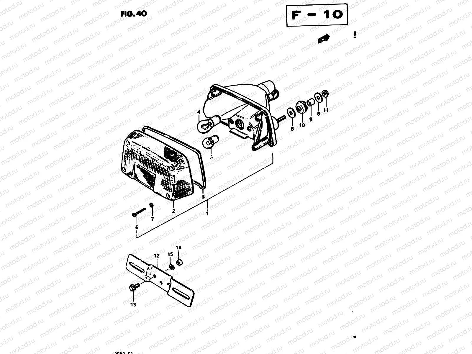 40 - REAR COMBINATION LAMP (E25)