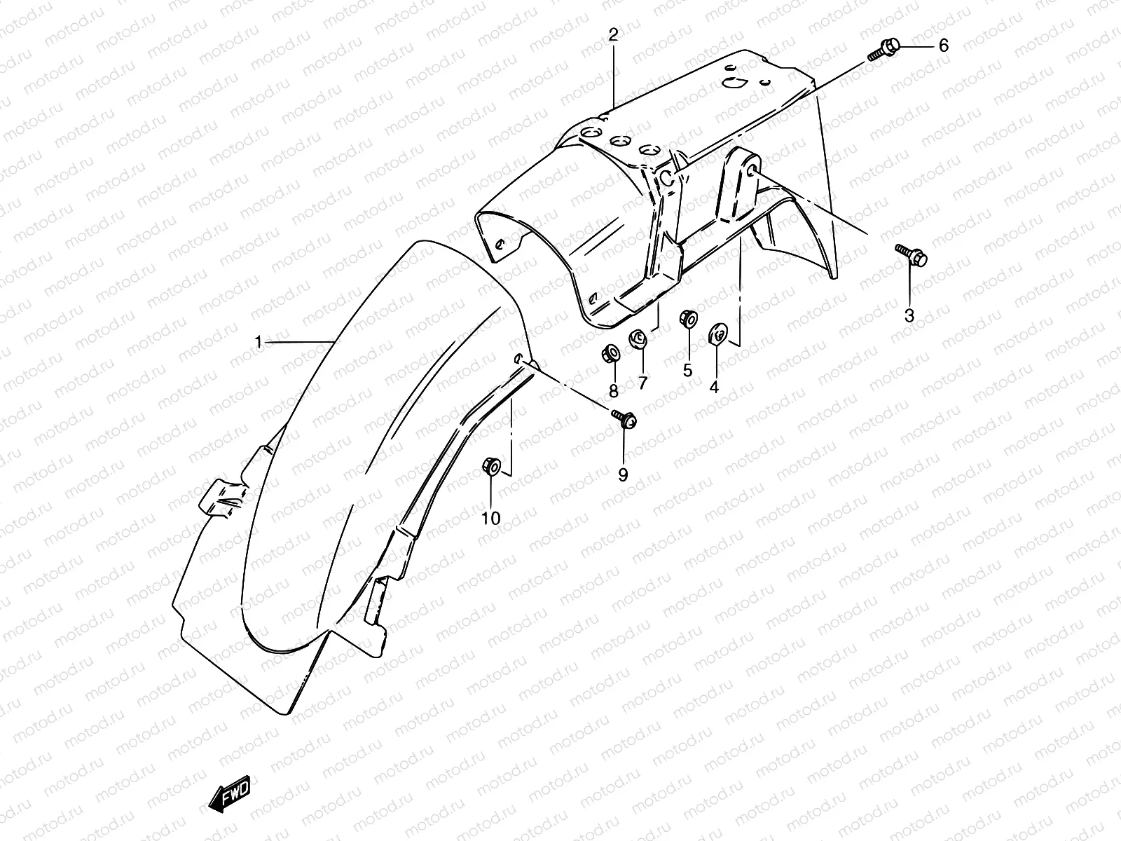 40 - REAR FENDER