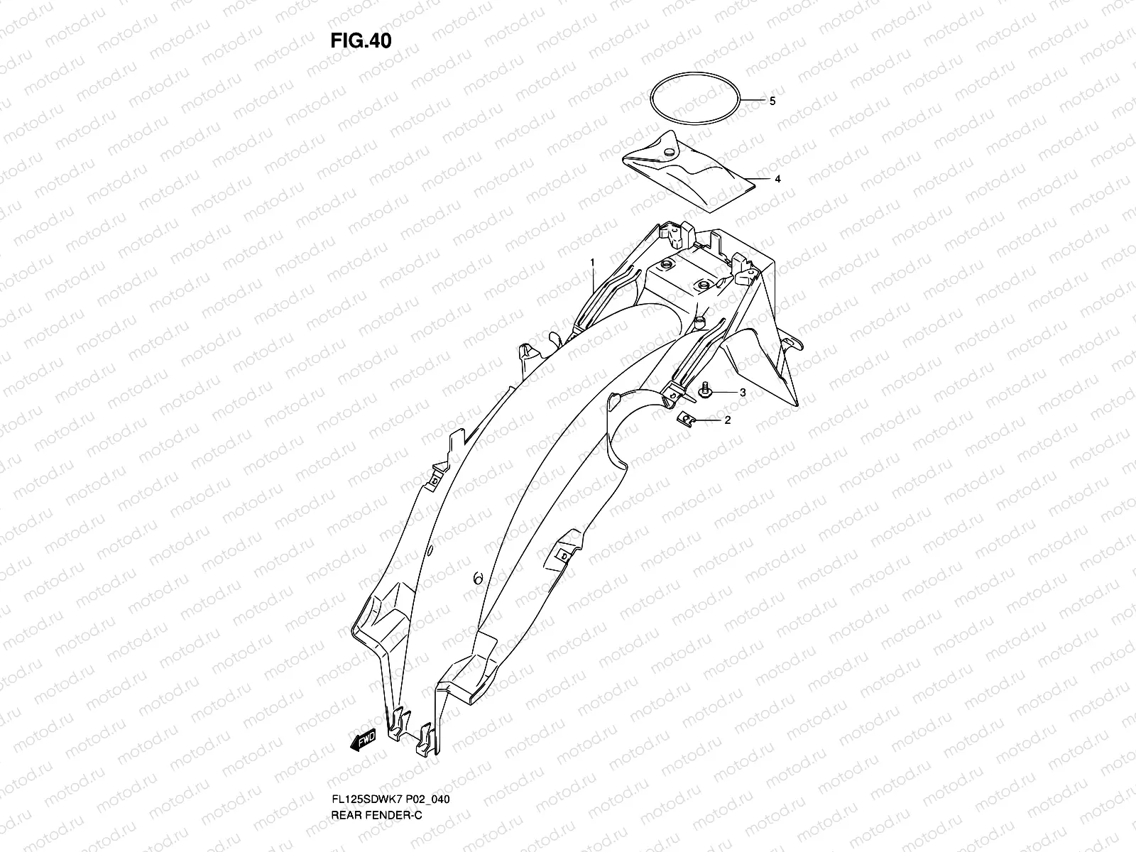 40 - REAR FENDER