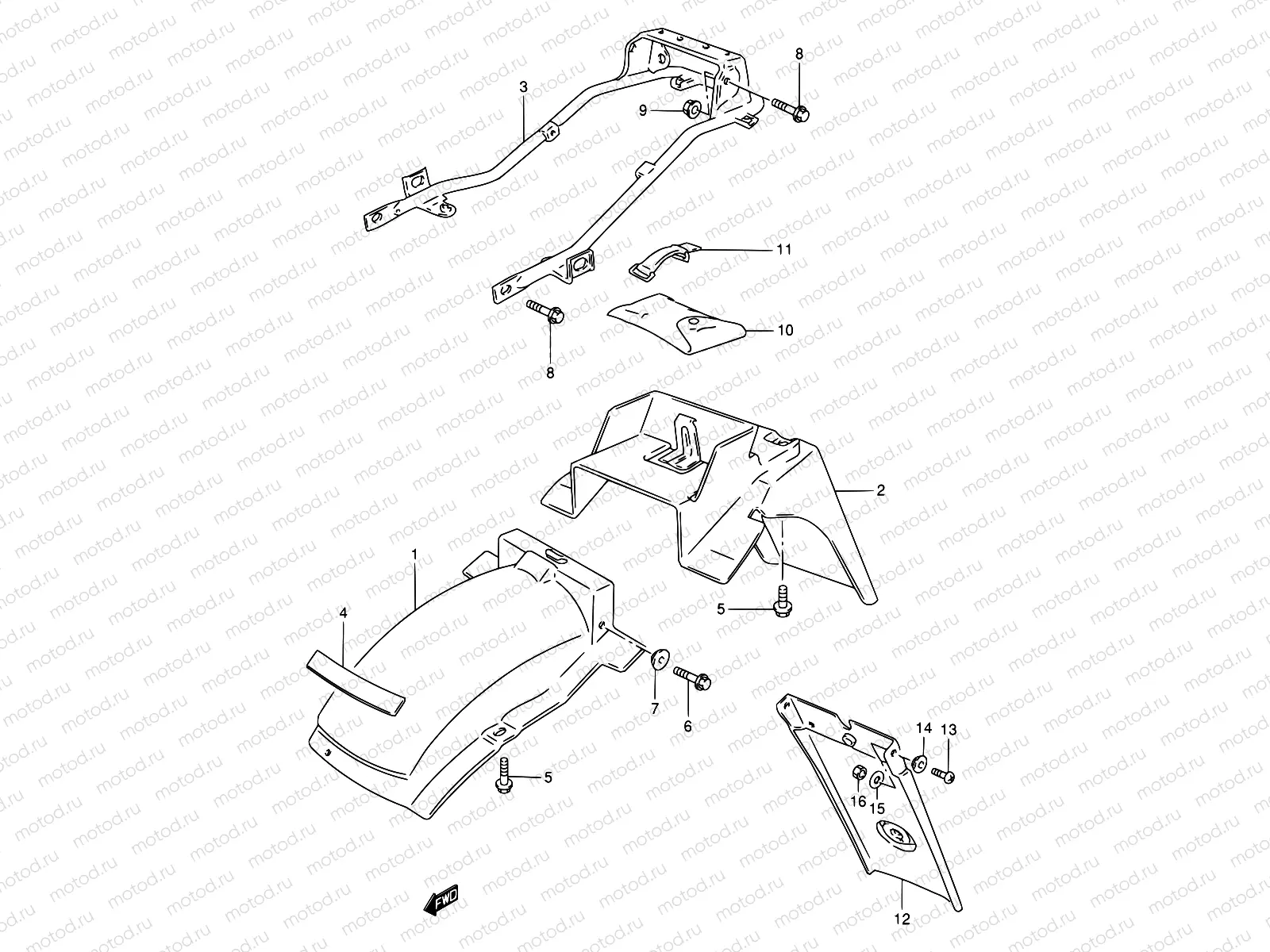 40 - REAR FENDER