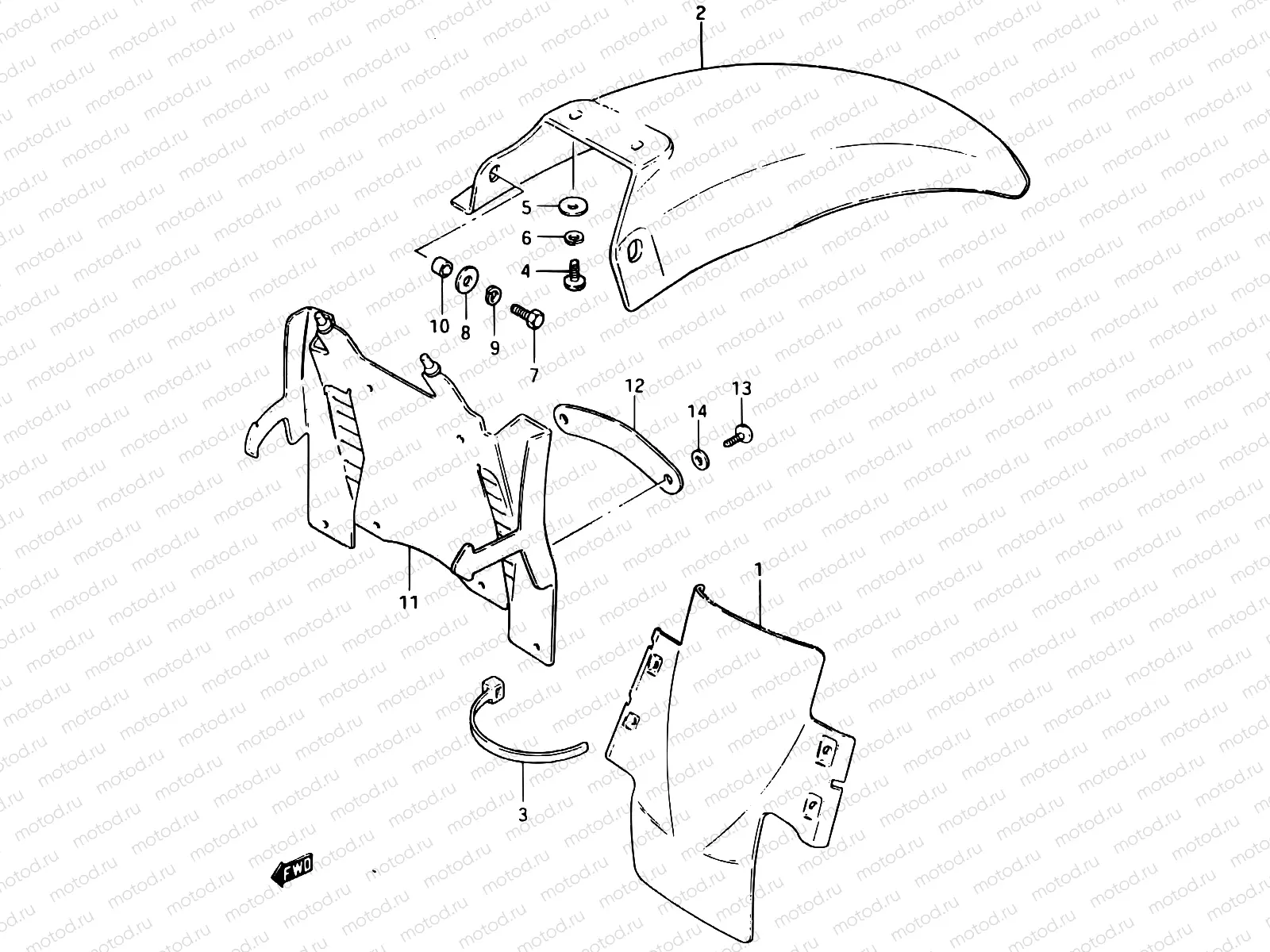 40 - REAR FENDER (MODEL E)