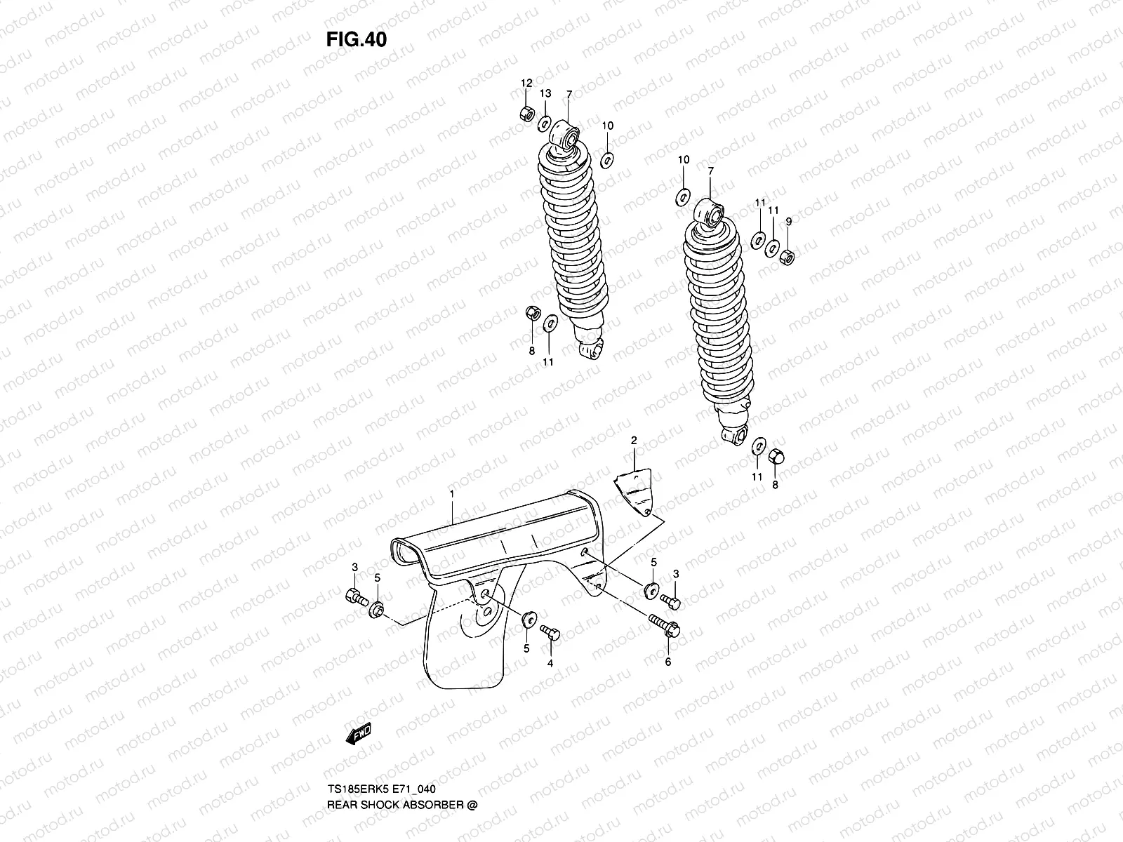 40 - REAR SHOCK ABSORBER