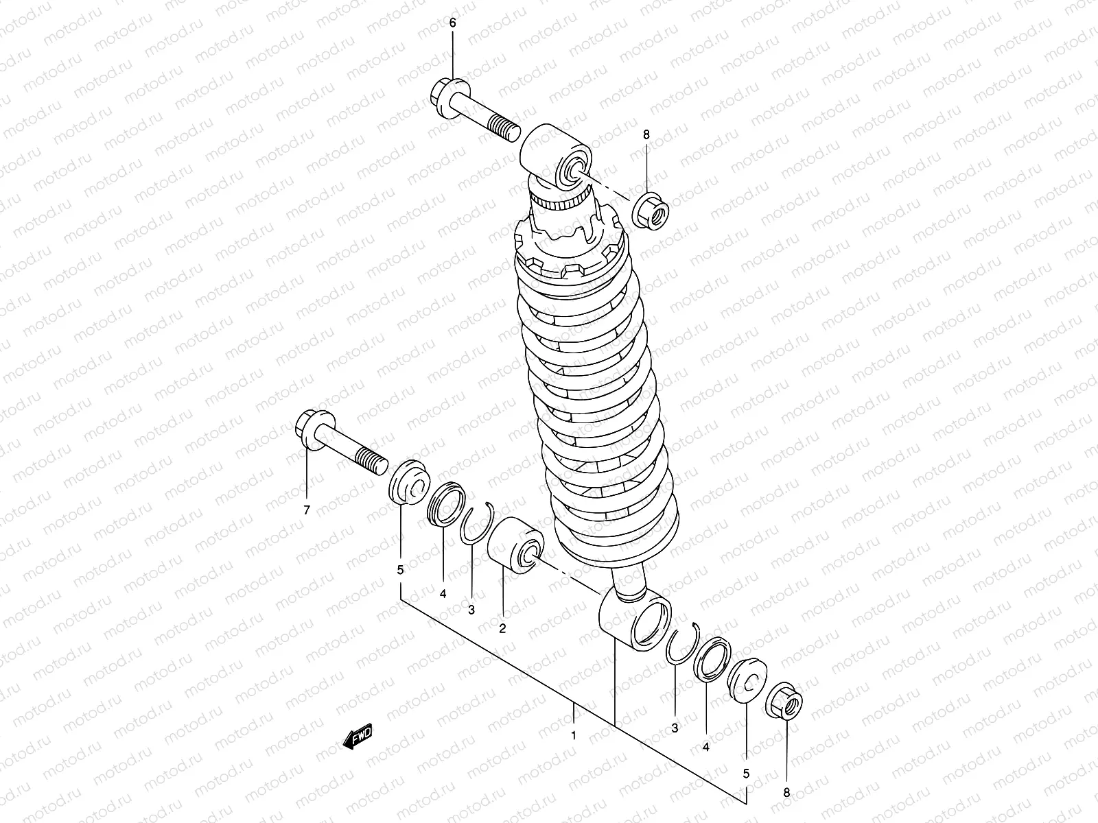 40 - REAR SHOCK ABSORBER
