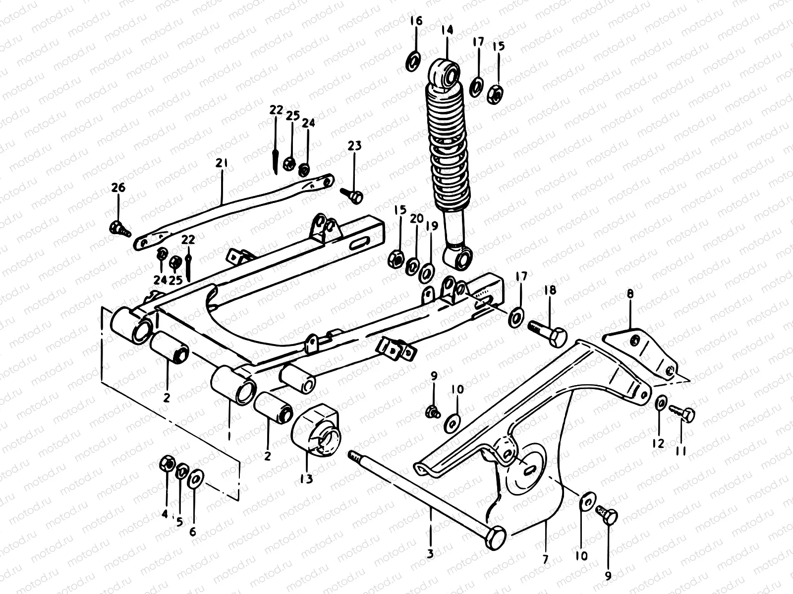 40 - REAR SWINGING ARM