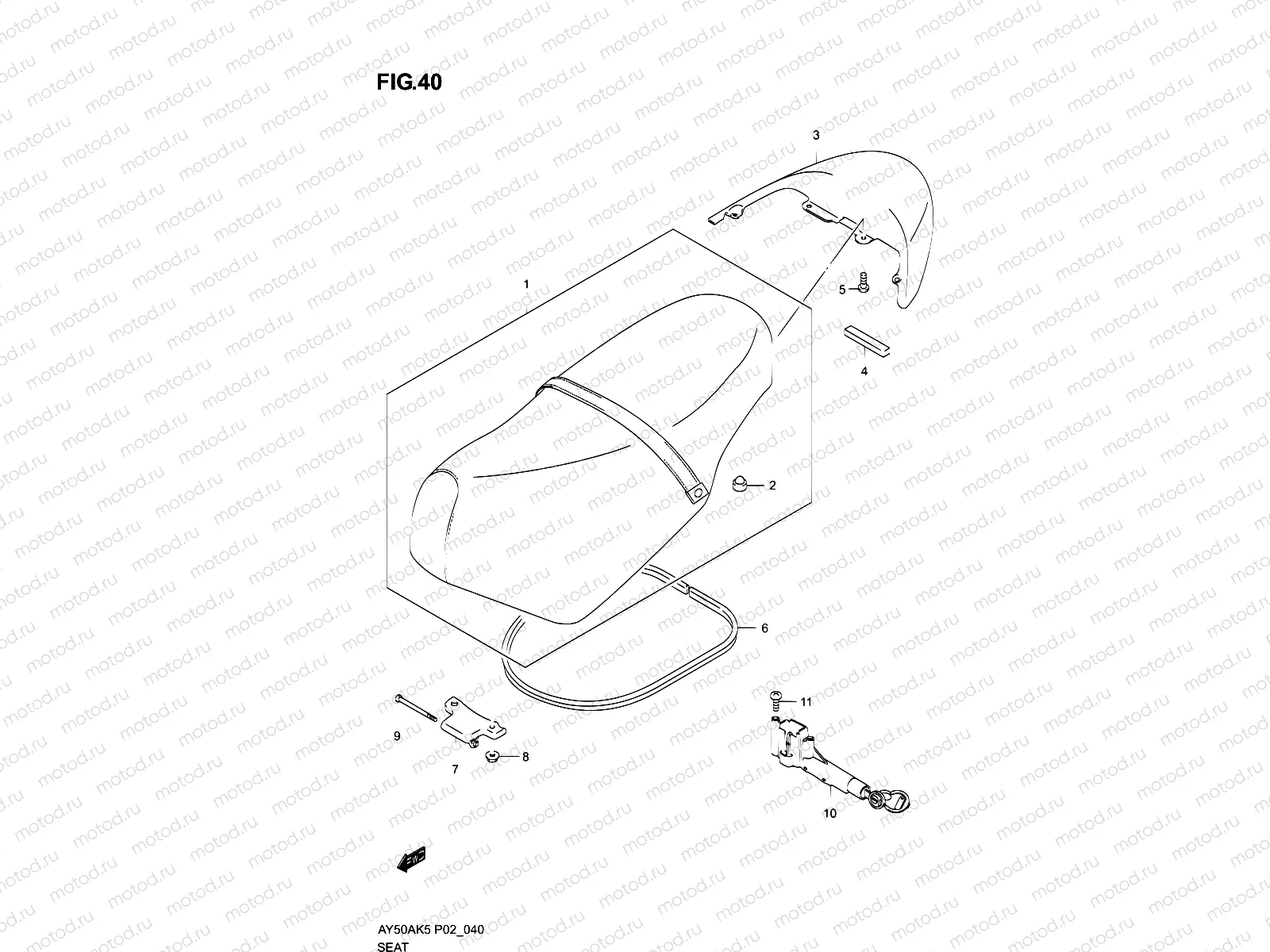 40 - SEAT ASSY