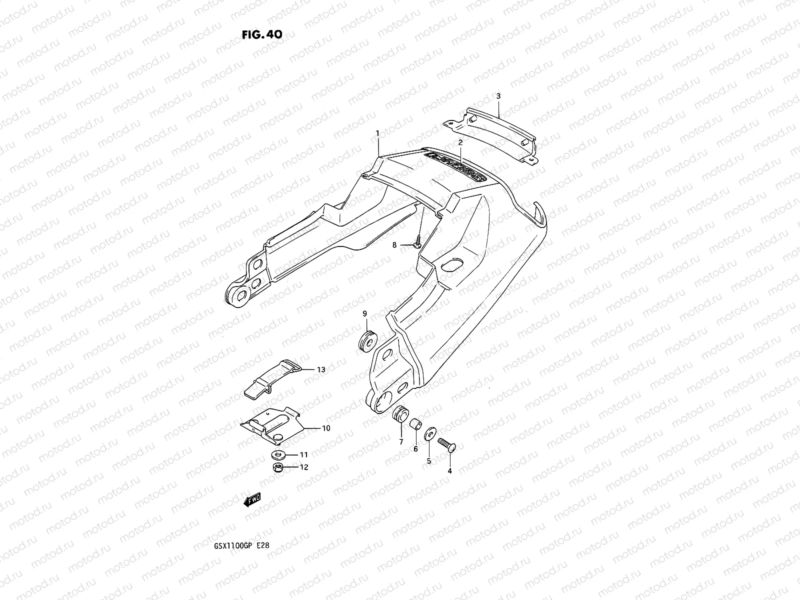 40 - SEAT TAIL COVER