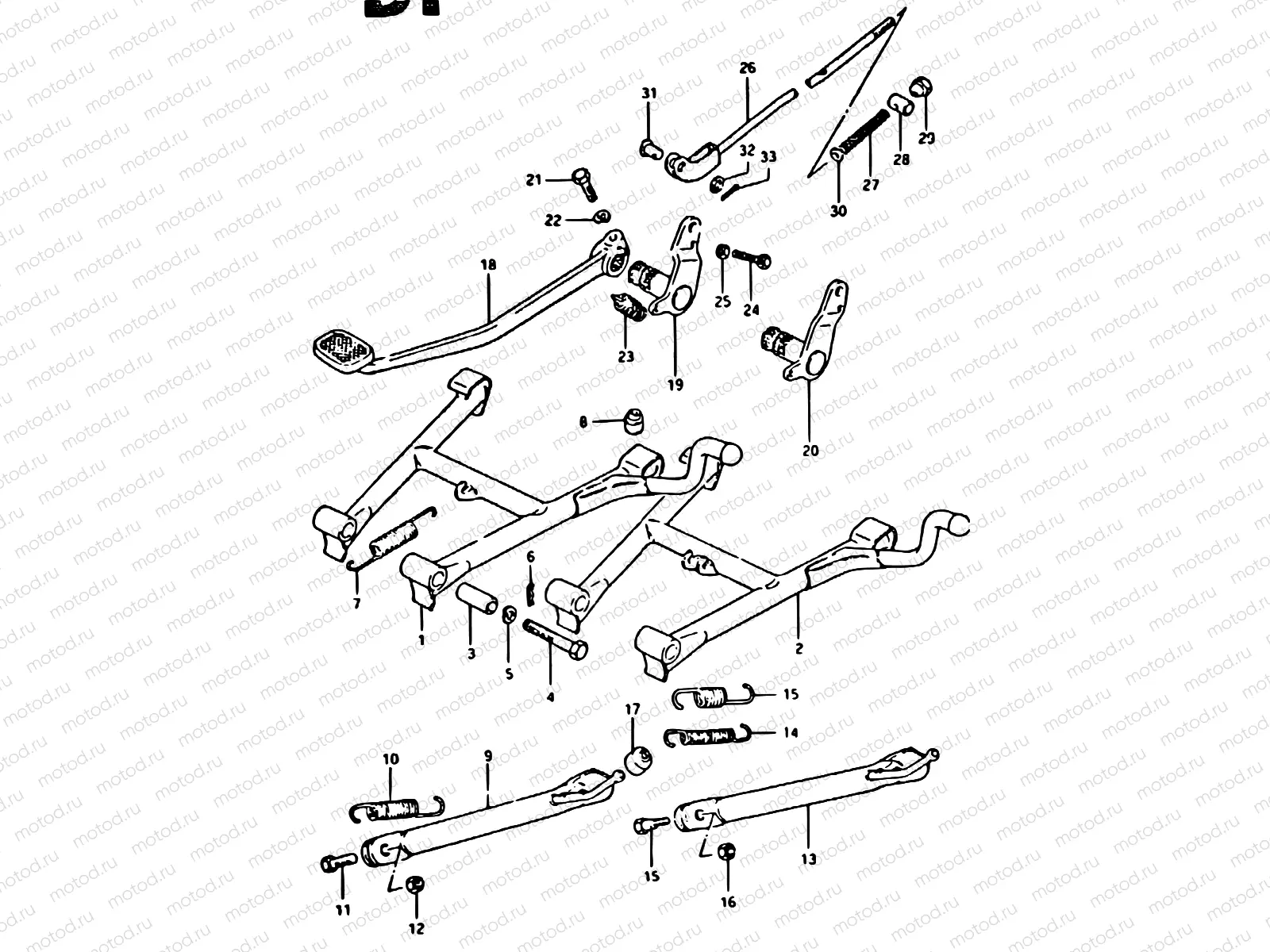40 - STAND - REAR BRAKE