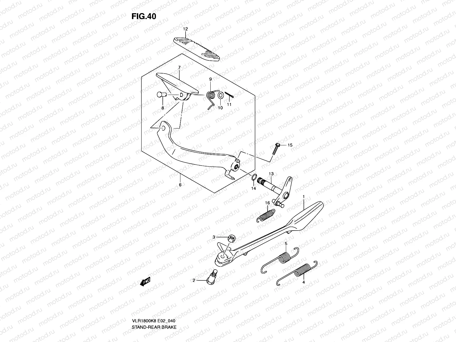 40 - STAND-REAR BRAKE