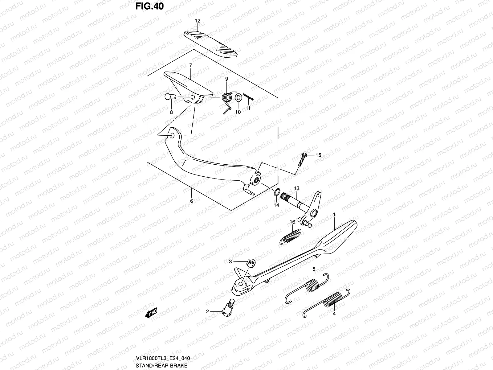 40 - STAND-REAR BRAKE