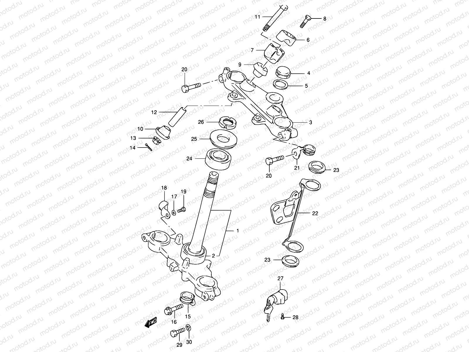40 - STEERING STEM
