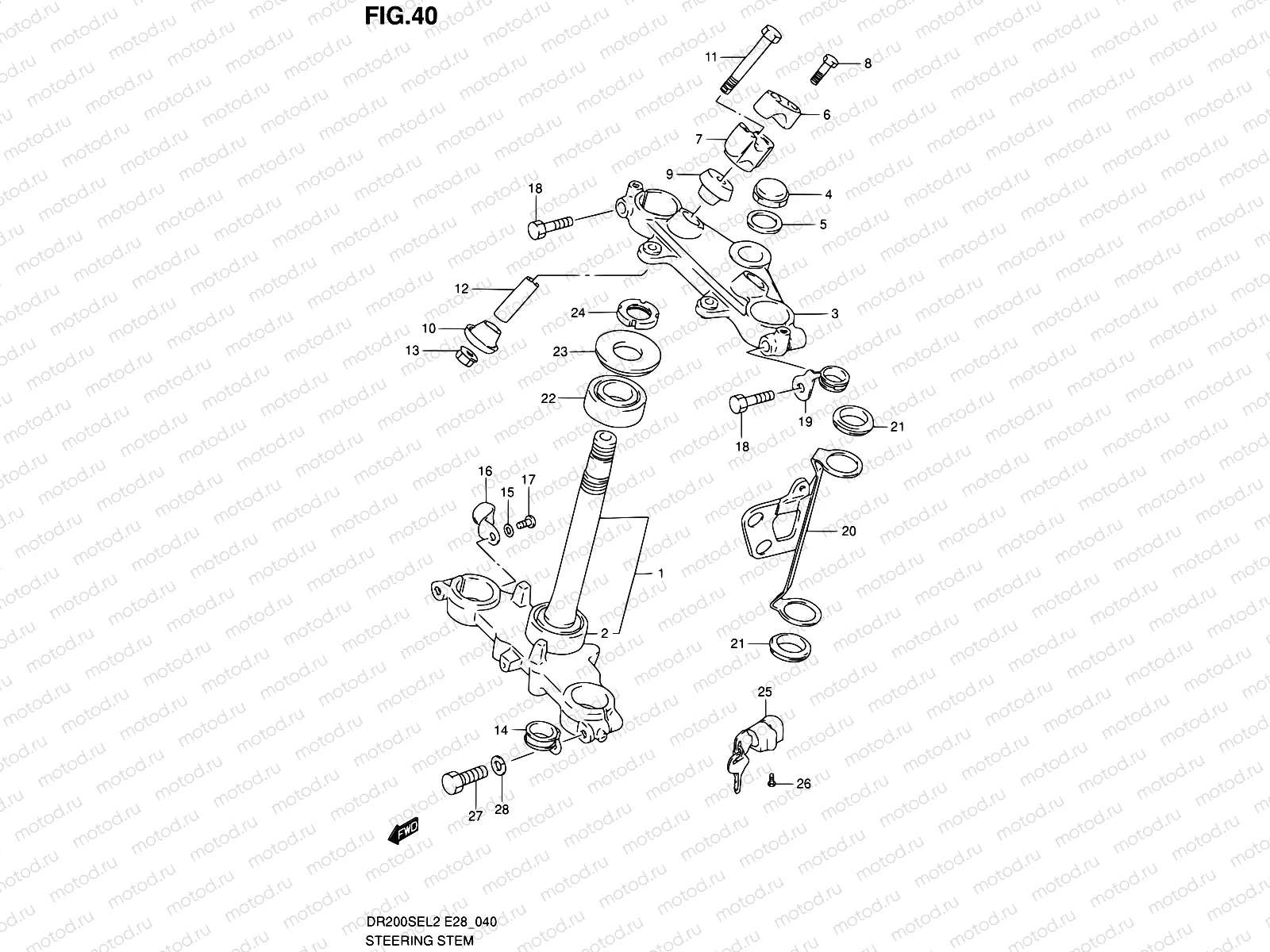 40 - STEERING STEM