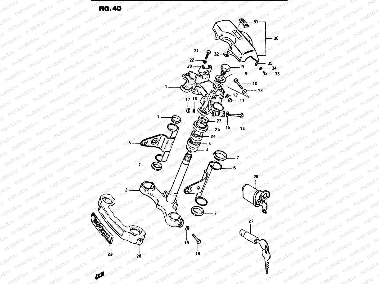 40 - STEERING STEM