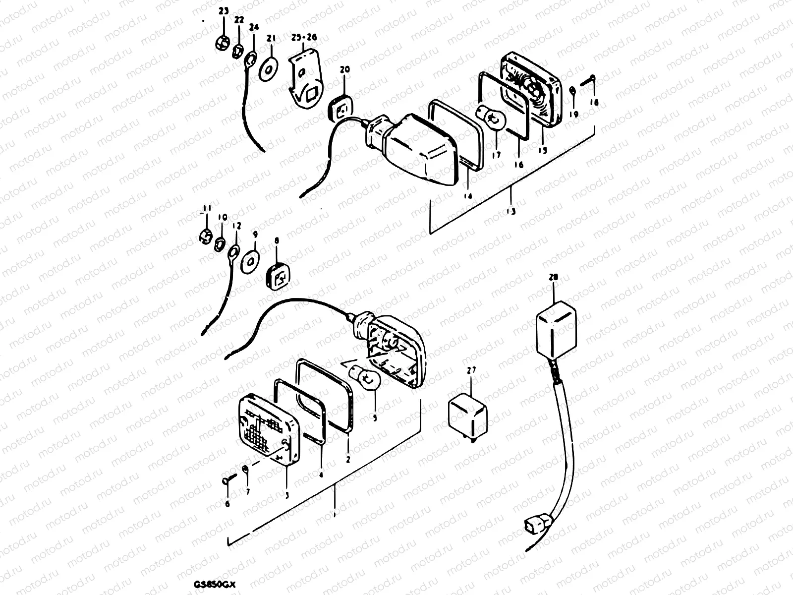 40 - TURN SIGNAL LAMP (MODEL X : E39)