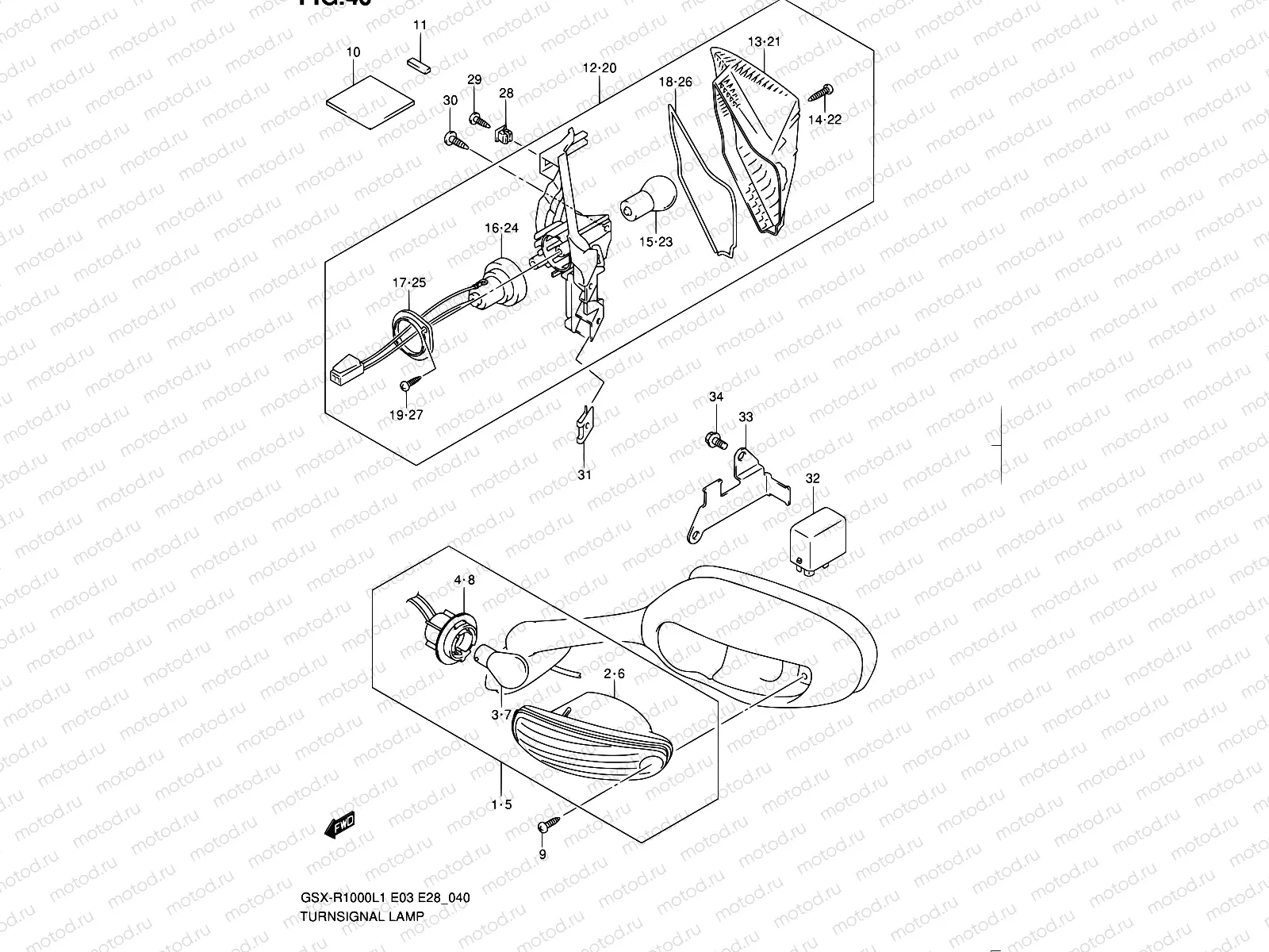 40 - TURNSIGNAL LAMP