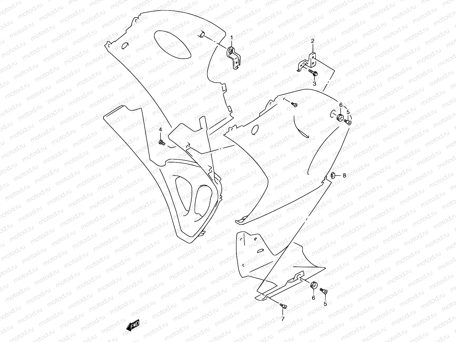 40 - UNDER COWLING INSTALLATION PARTS