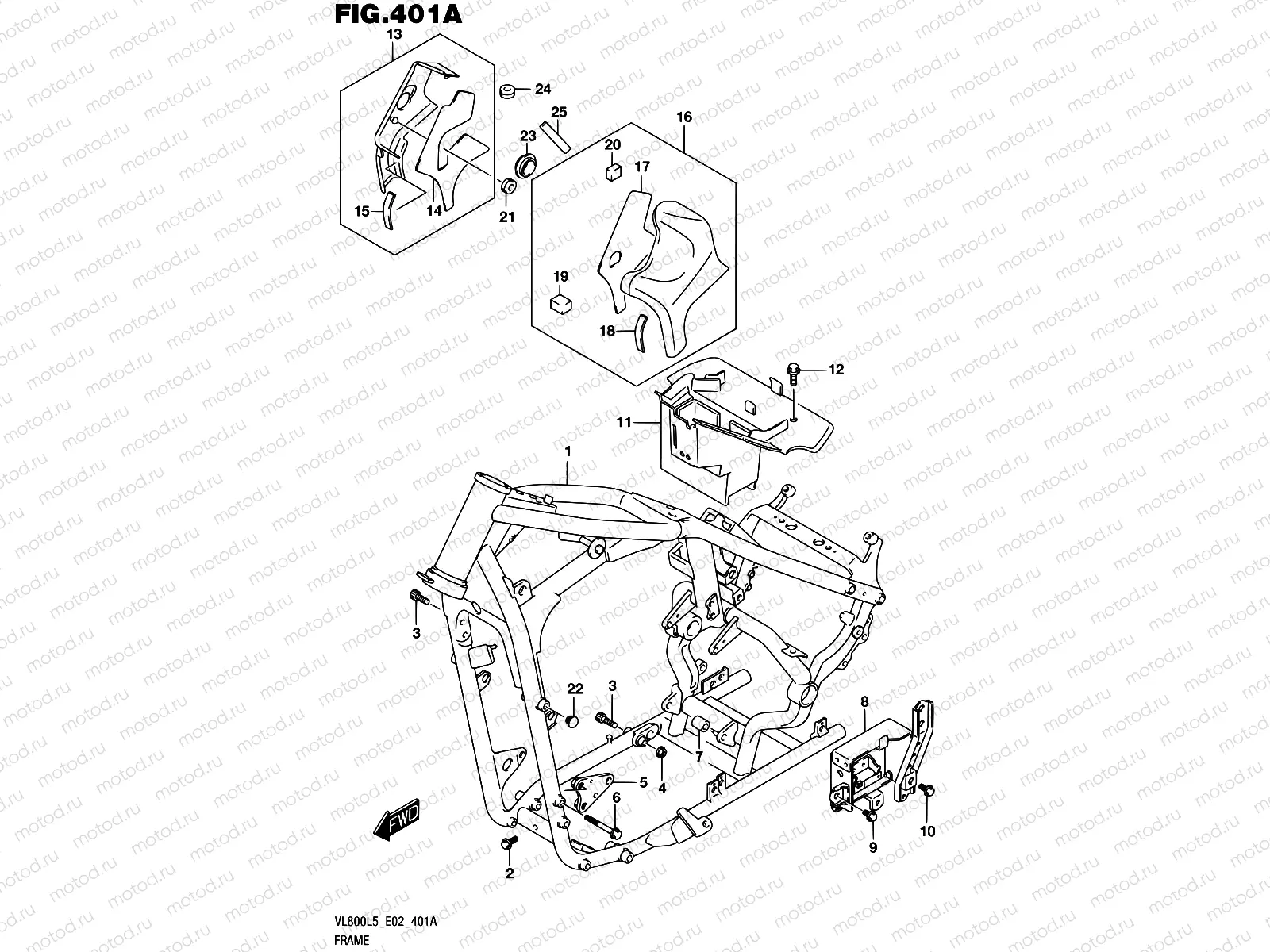401A - FRAME (VL800L5 E02)