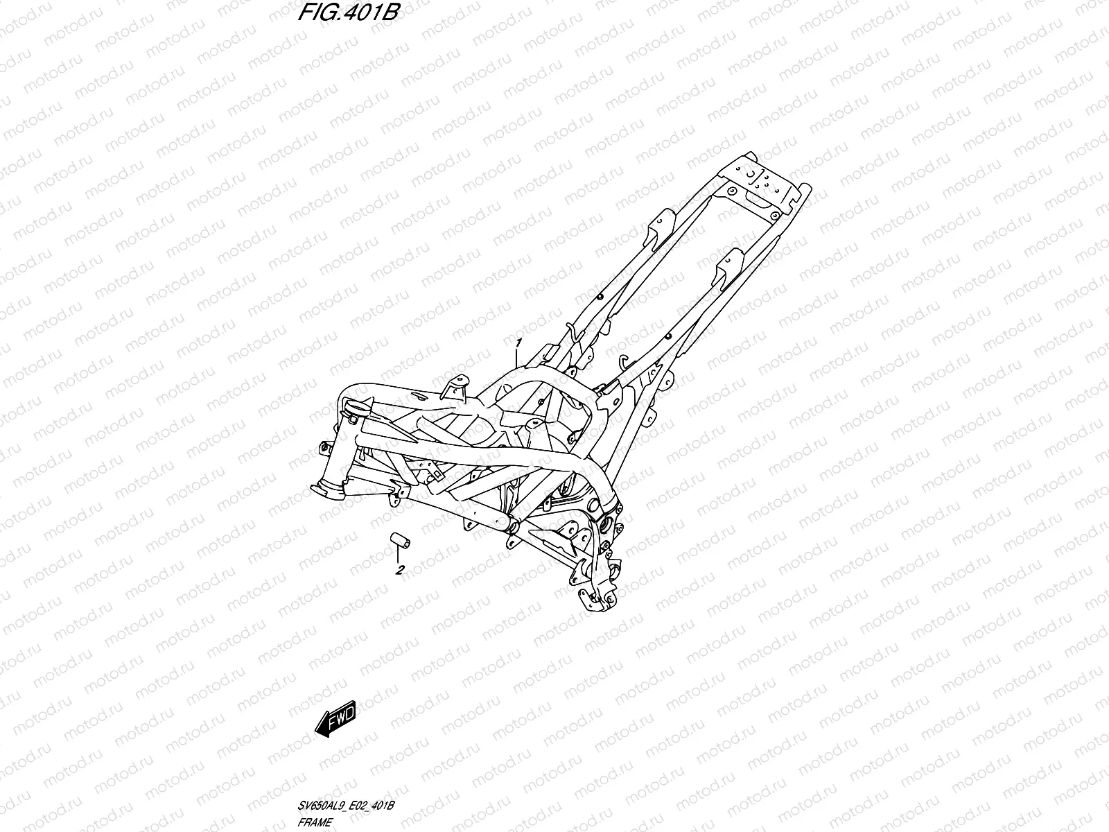 401B - FRAME (SV650AL9 E19)
