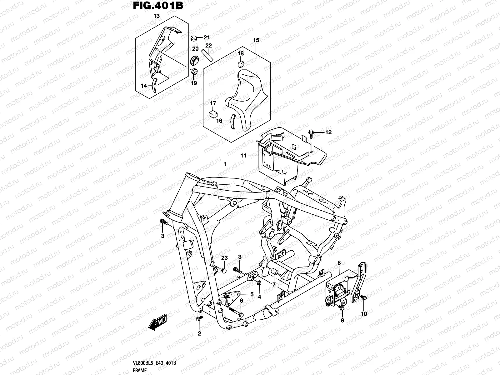 401B - FRAME (VL800BL5 E43)