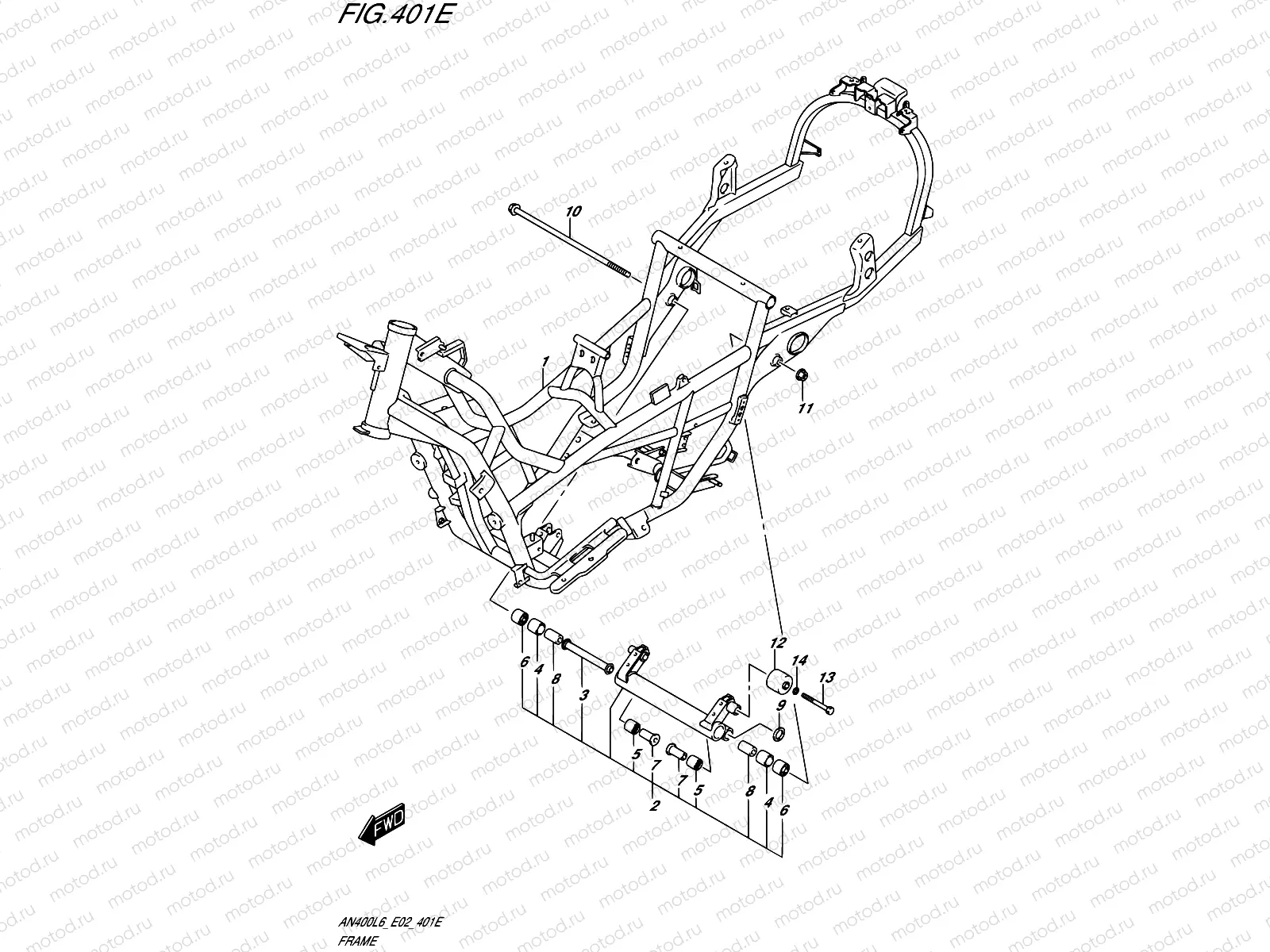 401E - FRAME (AN400ZAL6 E19)