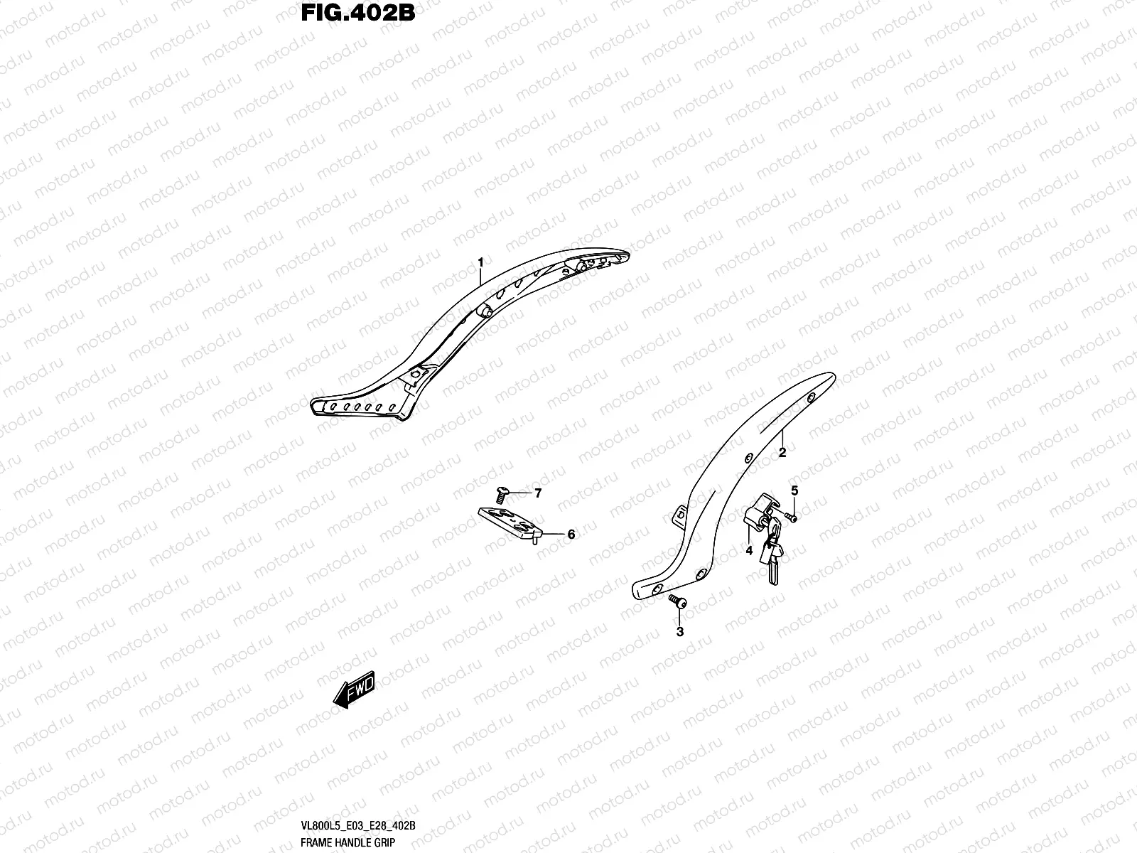 402B - FRAME HANDLE GRIP (VL800L5 E33)