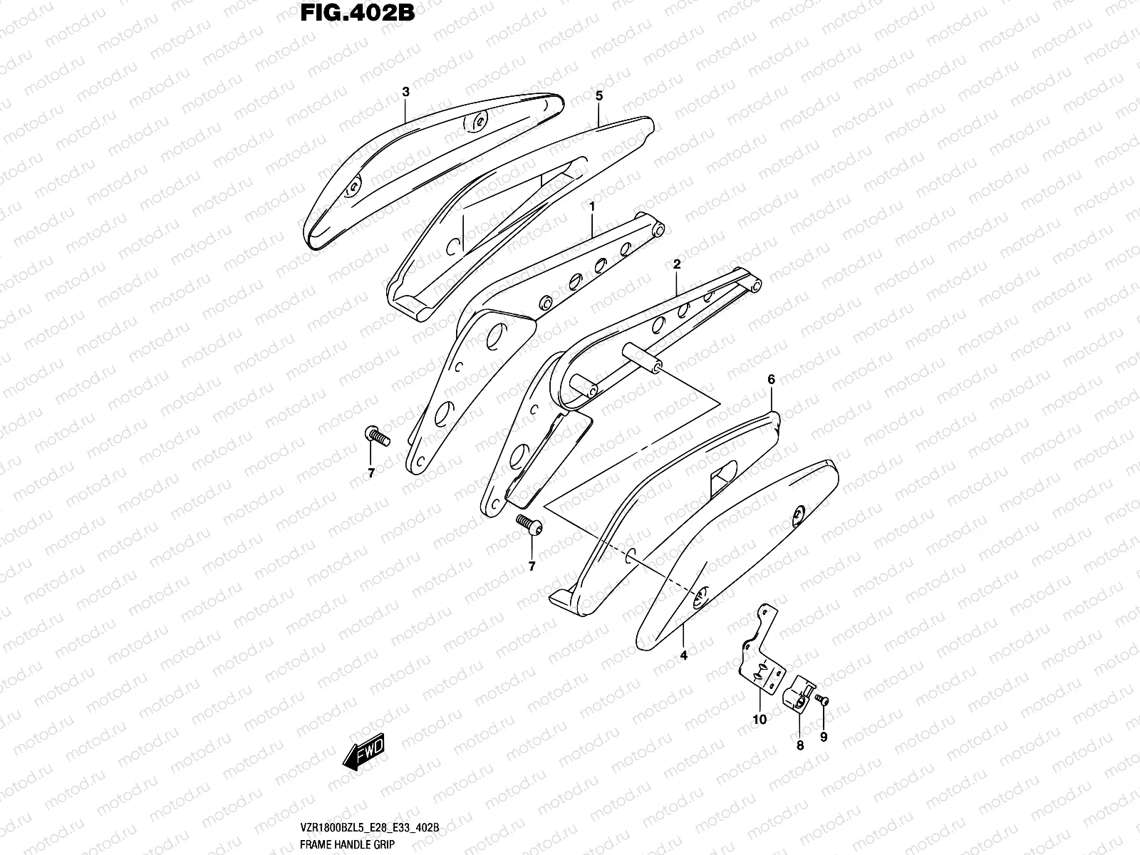 402B - FRAME HANDLE GRIP (VZR1800BZL5 E33)