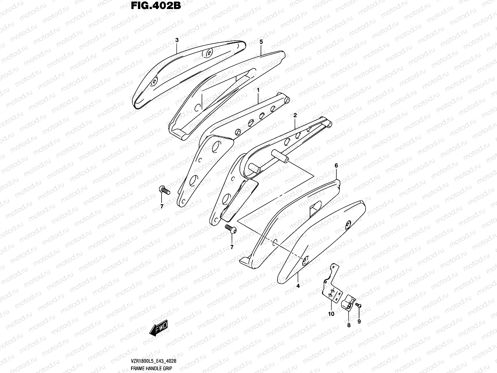 402B - FRAME HANDLE GRIP (VZR1800BZL5 E43)