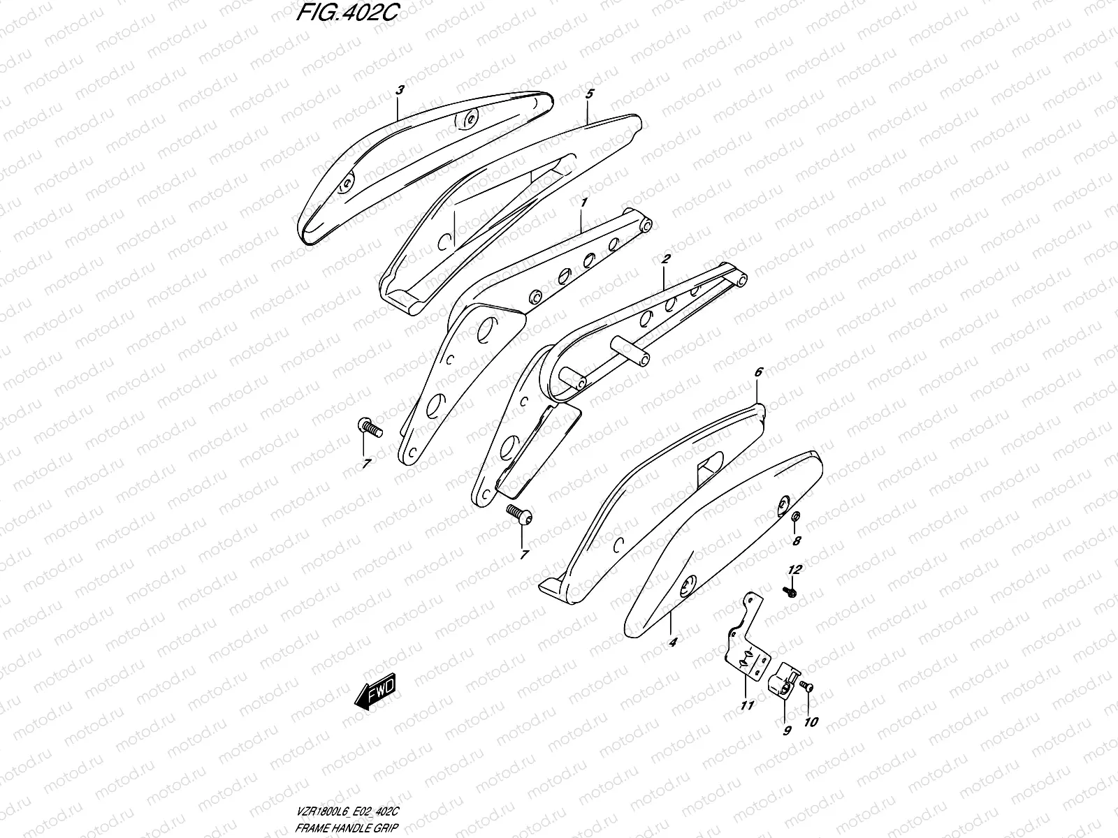 402C - FRAME HANDLE GRIP (VZR1800BZL6 E19)
