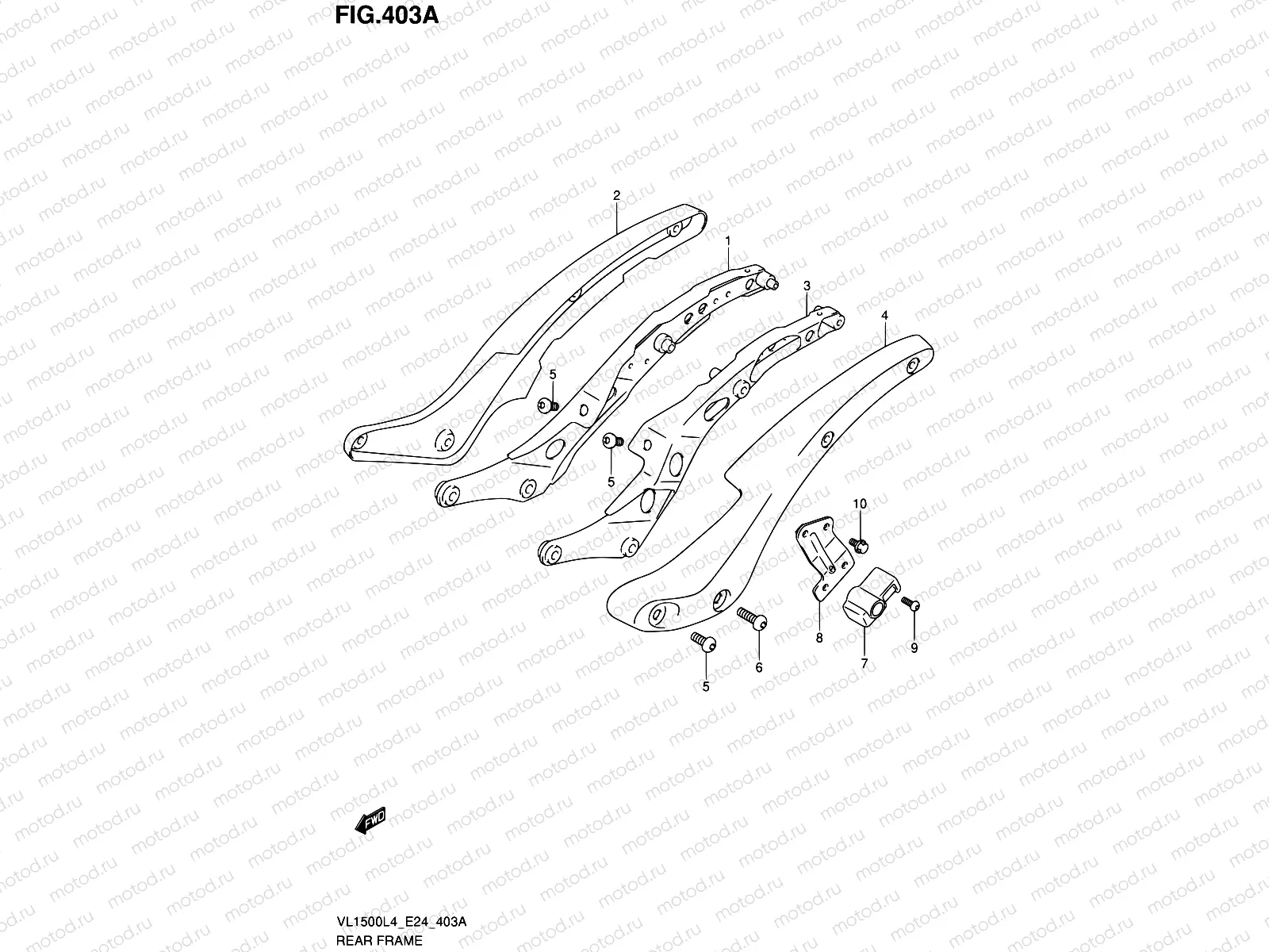 403A - REAR FRAME (VL1500L4 E24)