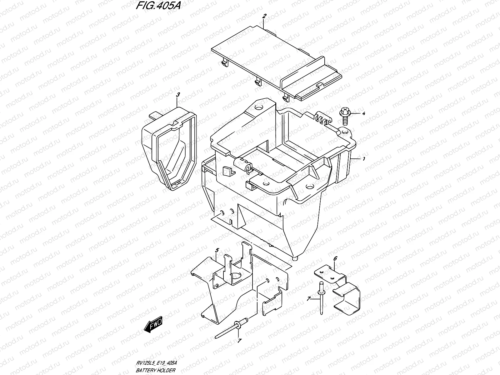 405A - BATTERY HOLDER