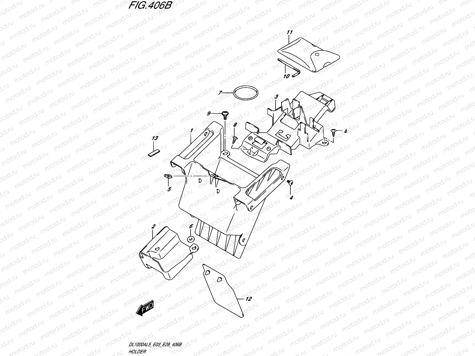 406B - HOLDER (DL1000AL5 E28)