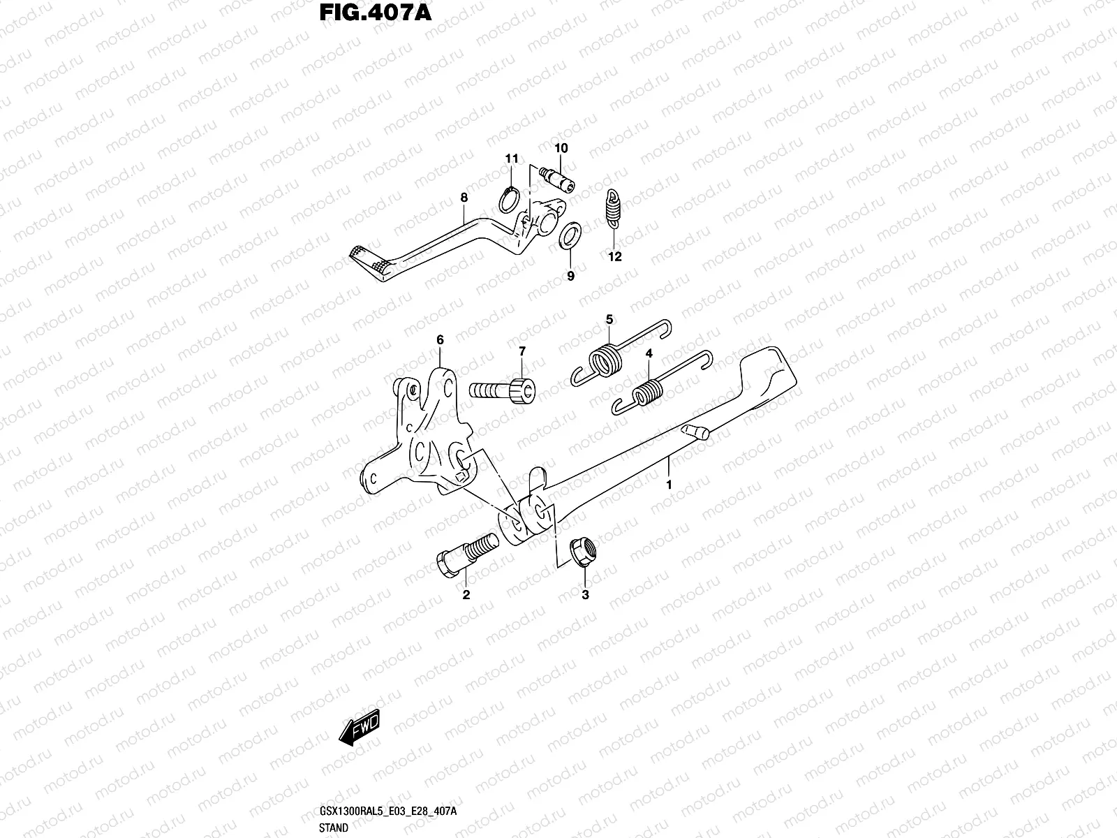 407A - STAND (GSX1300RAL5 E03)