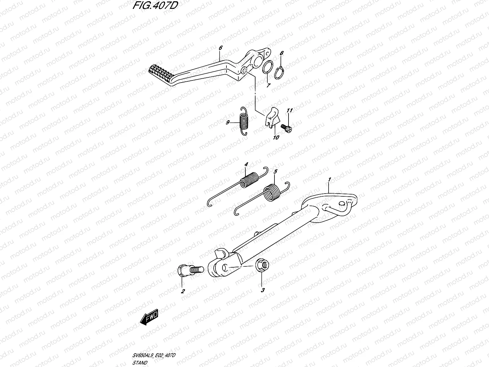 407D - STAND (SV650XAL9 E19)