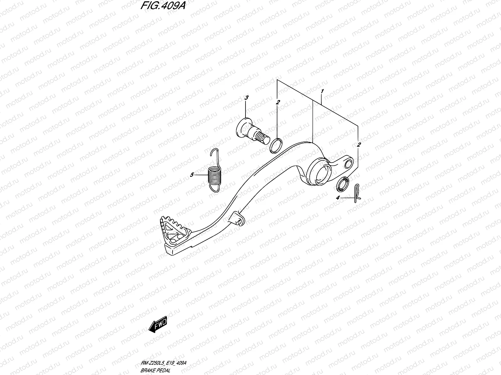 409A - BRAKE PEDAL