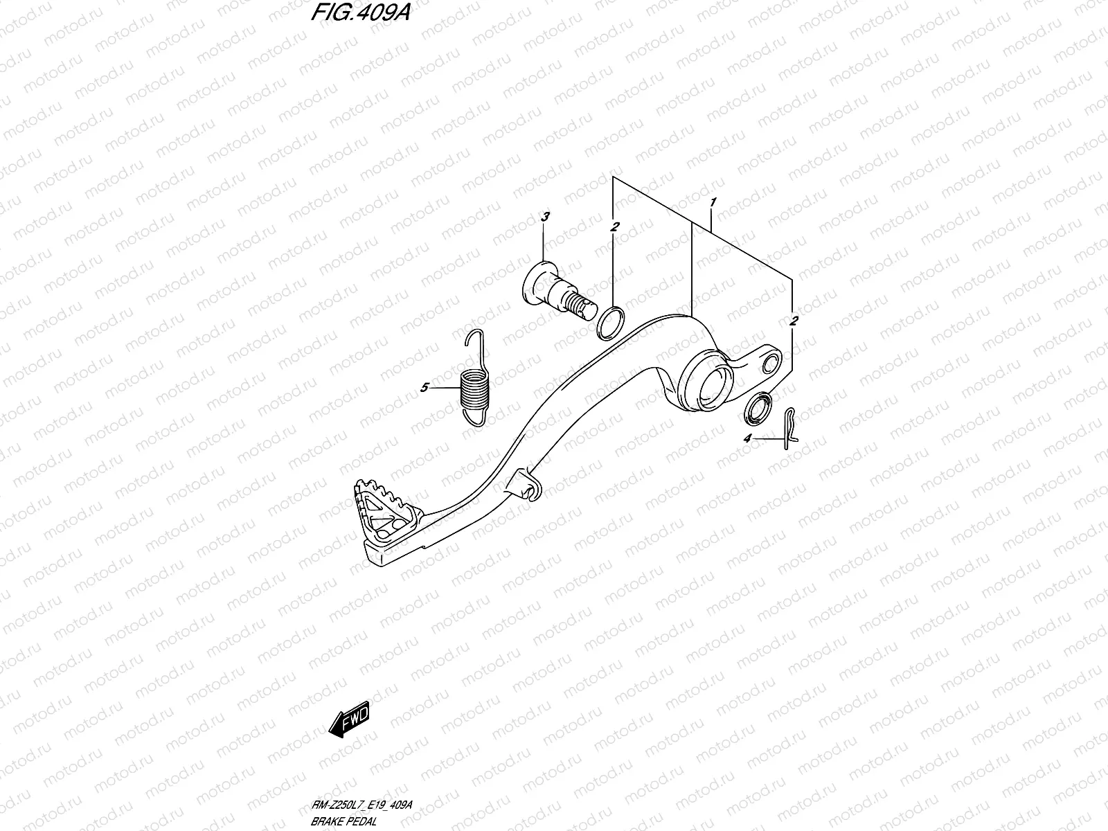 409A - BRAKE PEDAL
