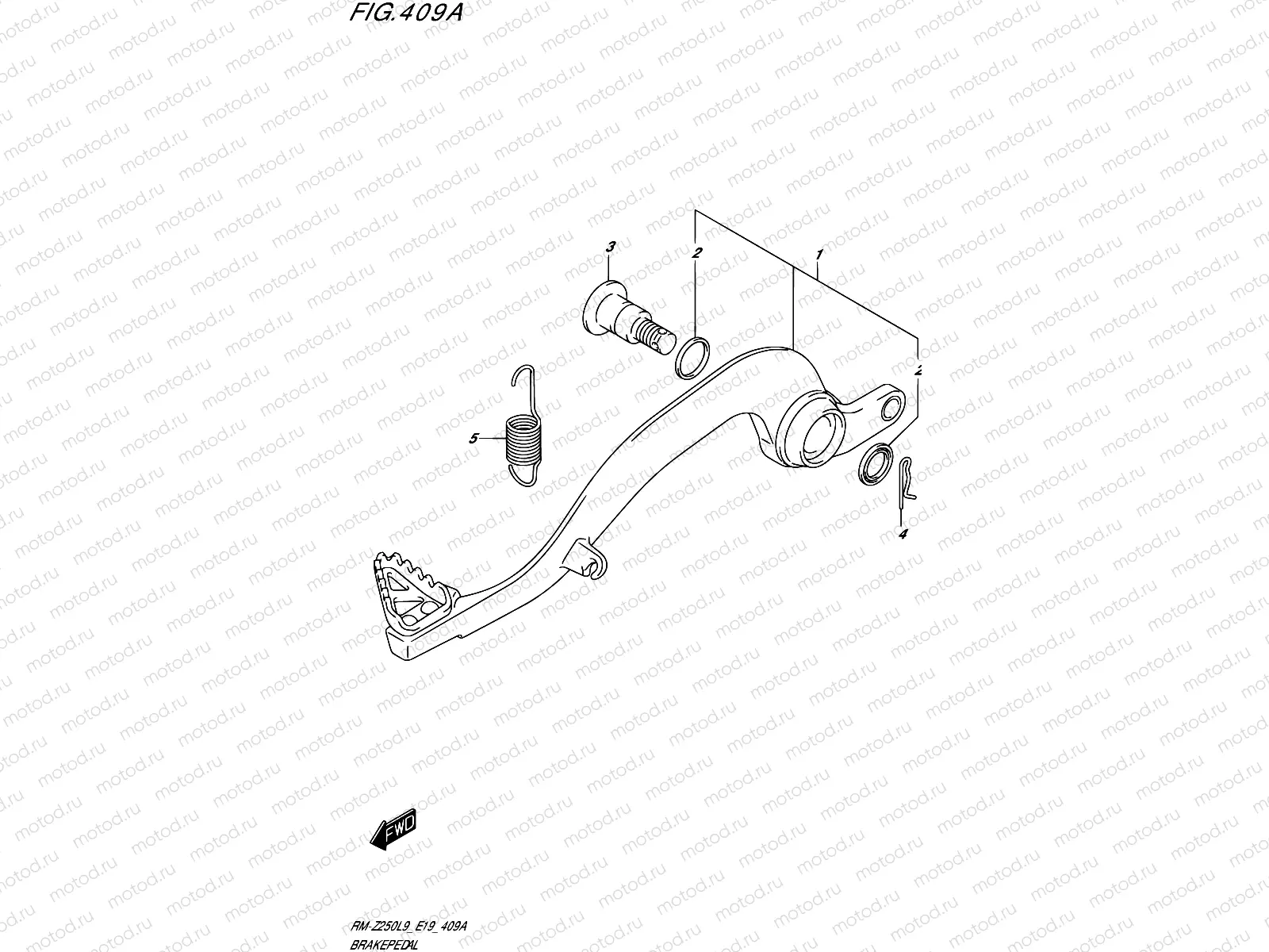 409A - BRAKE PEDAL
